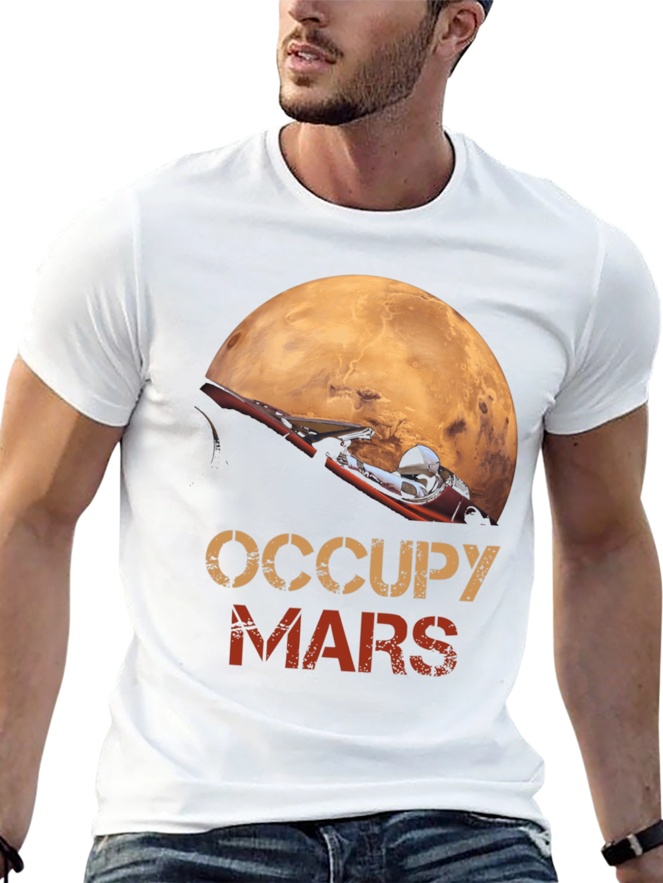 Occupy Mars Graphic T-Shirt Space Exploration Tee