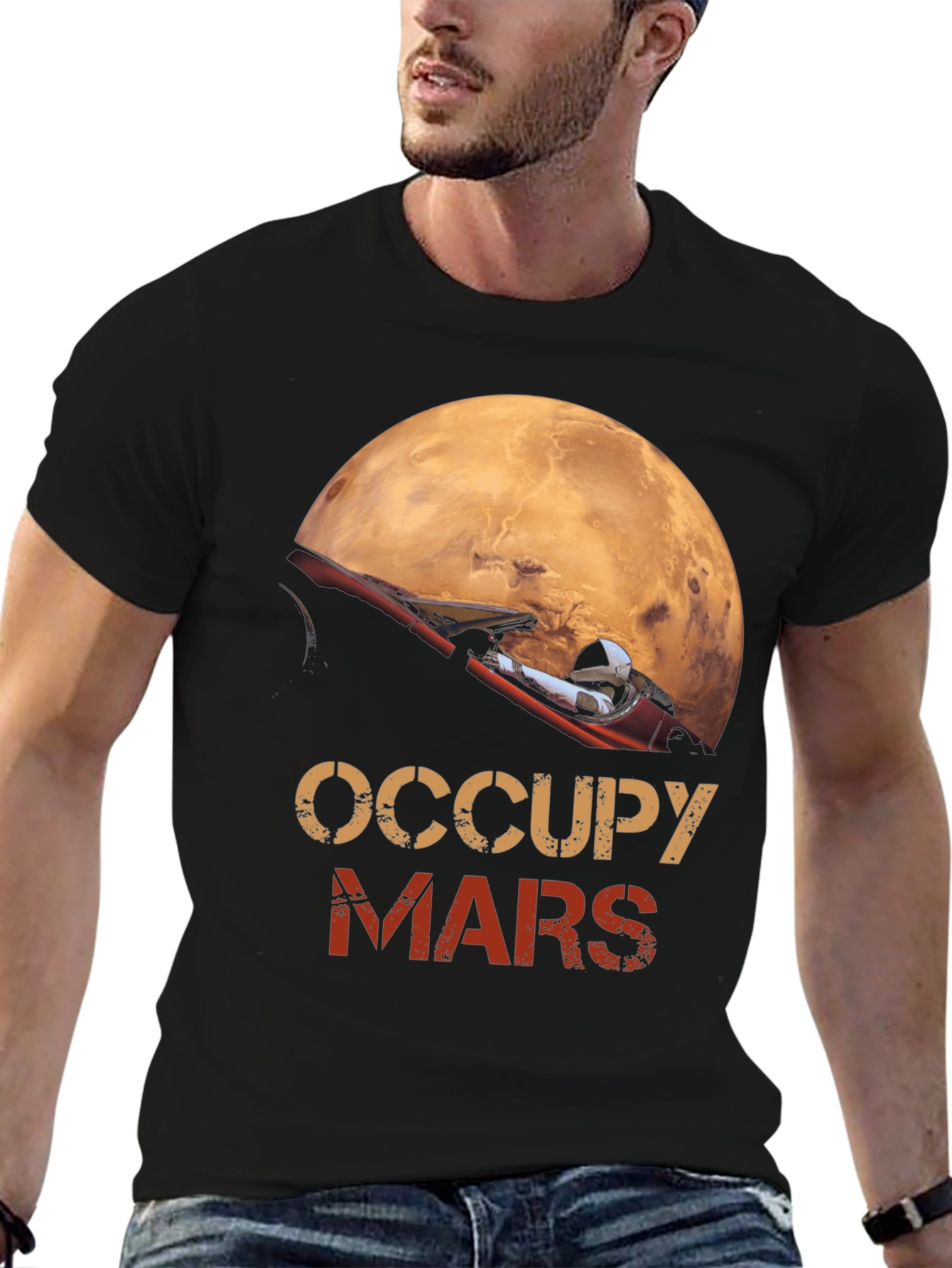 Occupy Mars Graphic T-Shirt Space Exploration Tee