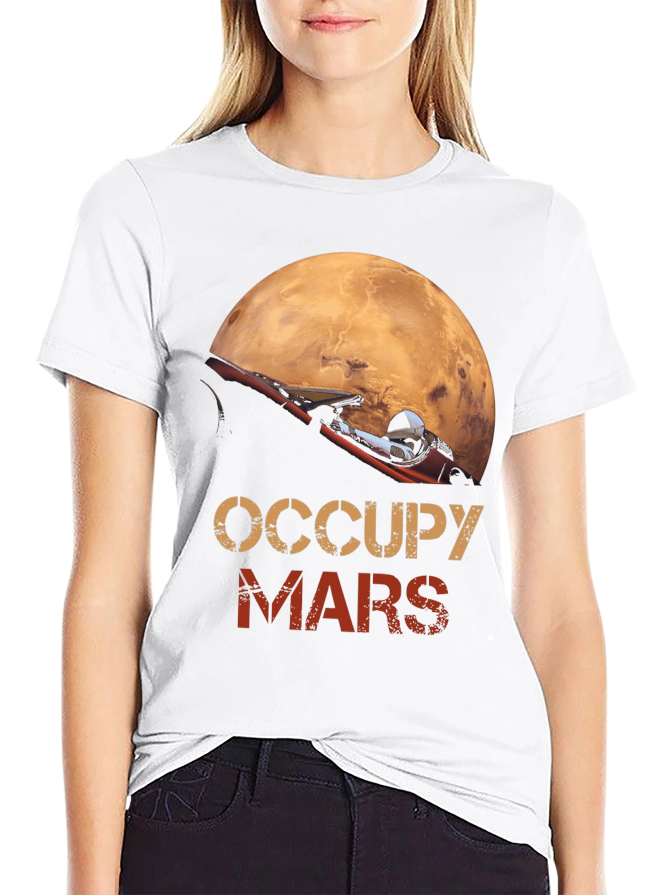 Occupy Mars Graphic T-Shirt Space Exploration Tee