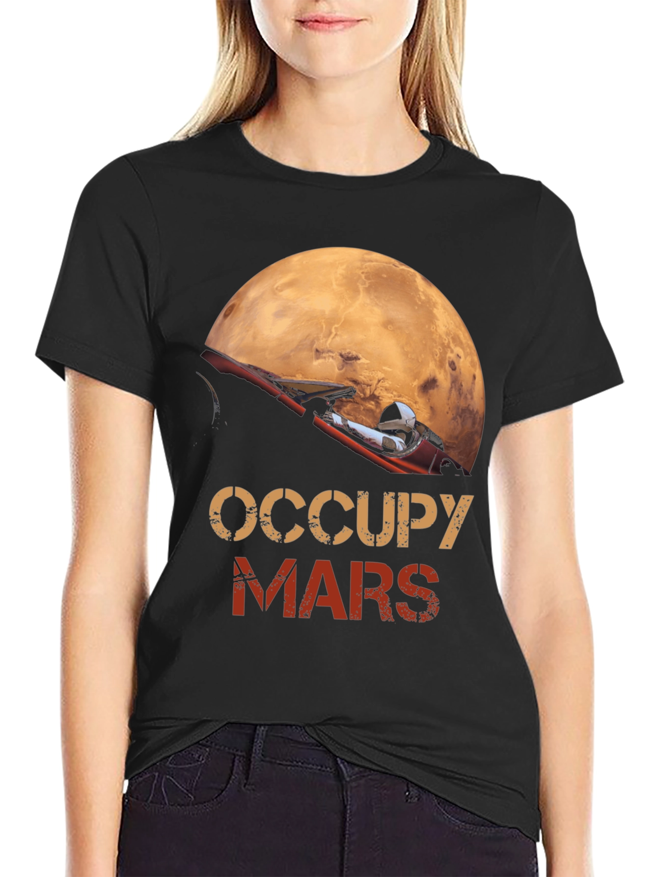 Occupy Mars Graphic T-Shirt Space Exploration Tee