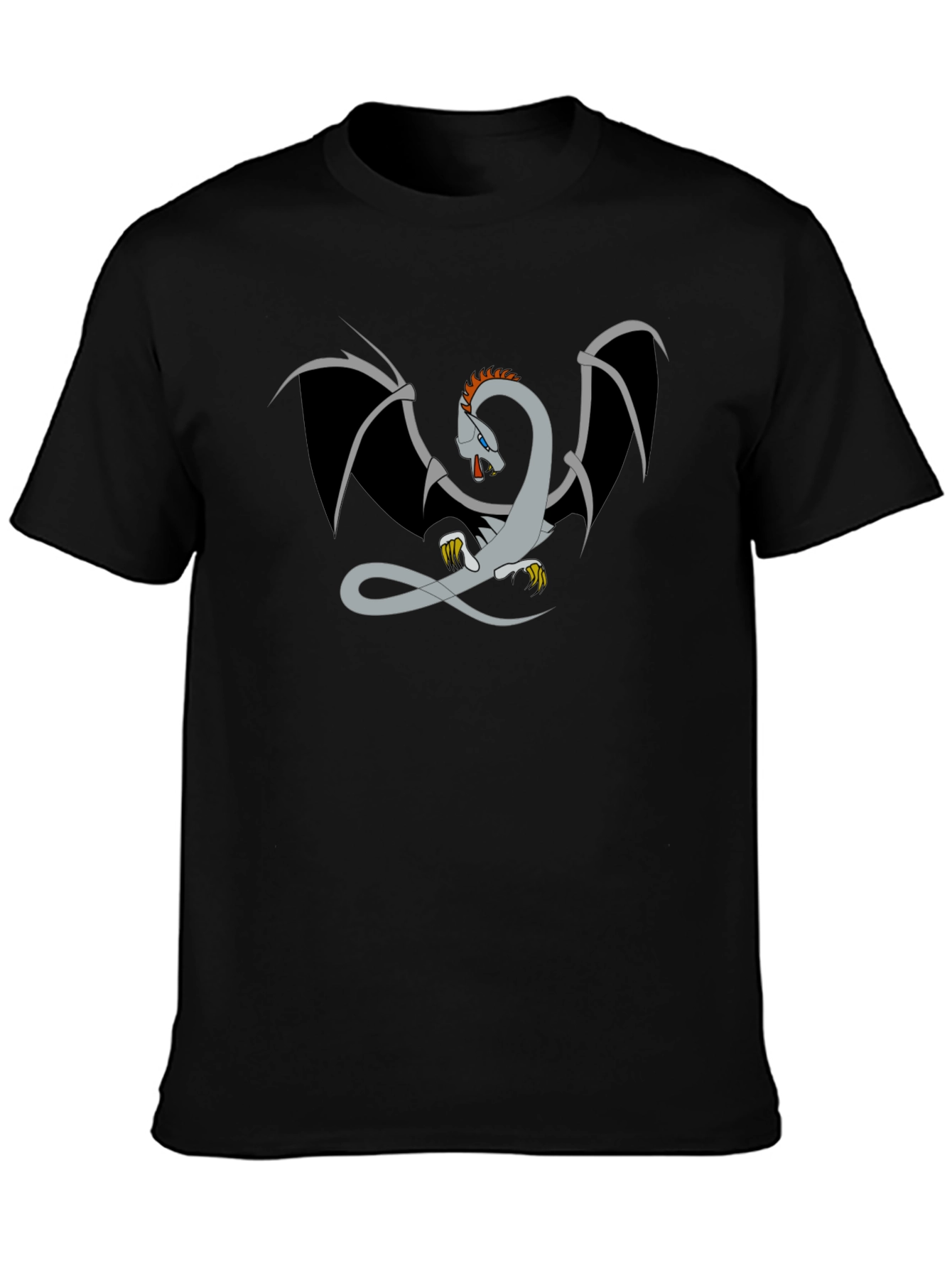 Dragon Graphic T-Shirt - Mens Black Tee