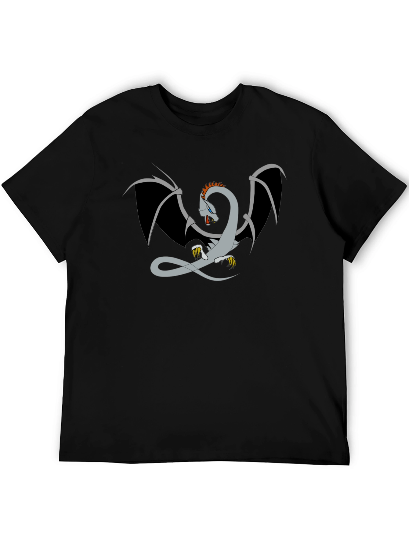 Dragon Graphic T-Shirt - Mens Black Tee