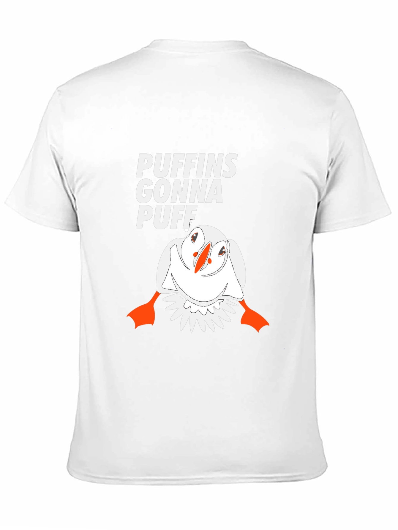 Puffins Gonna Puff Graphic Tee - Black Cotton T-Shirt