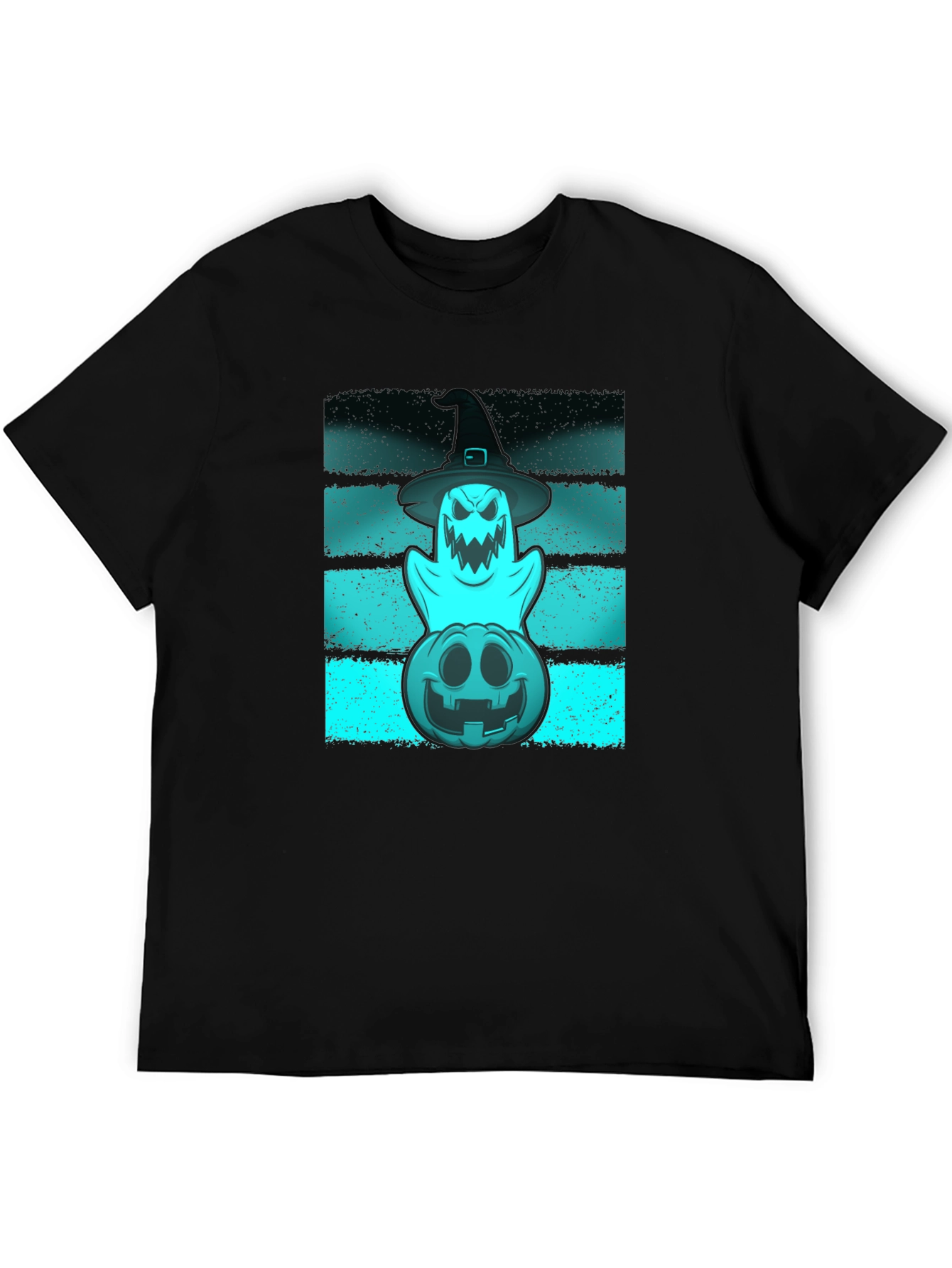 Halloween Ghost & Pumpkin Graphic Tee