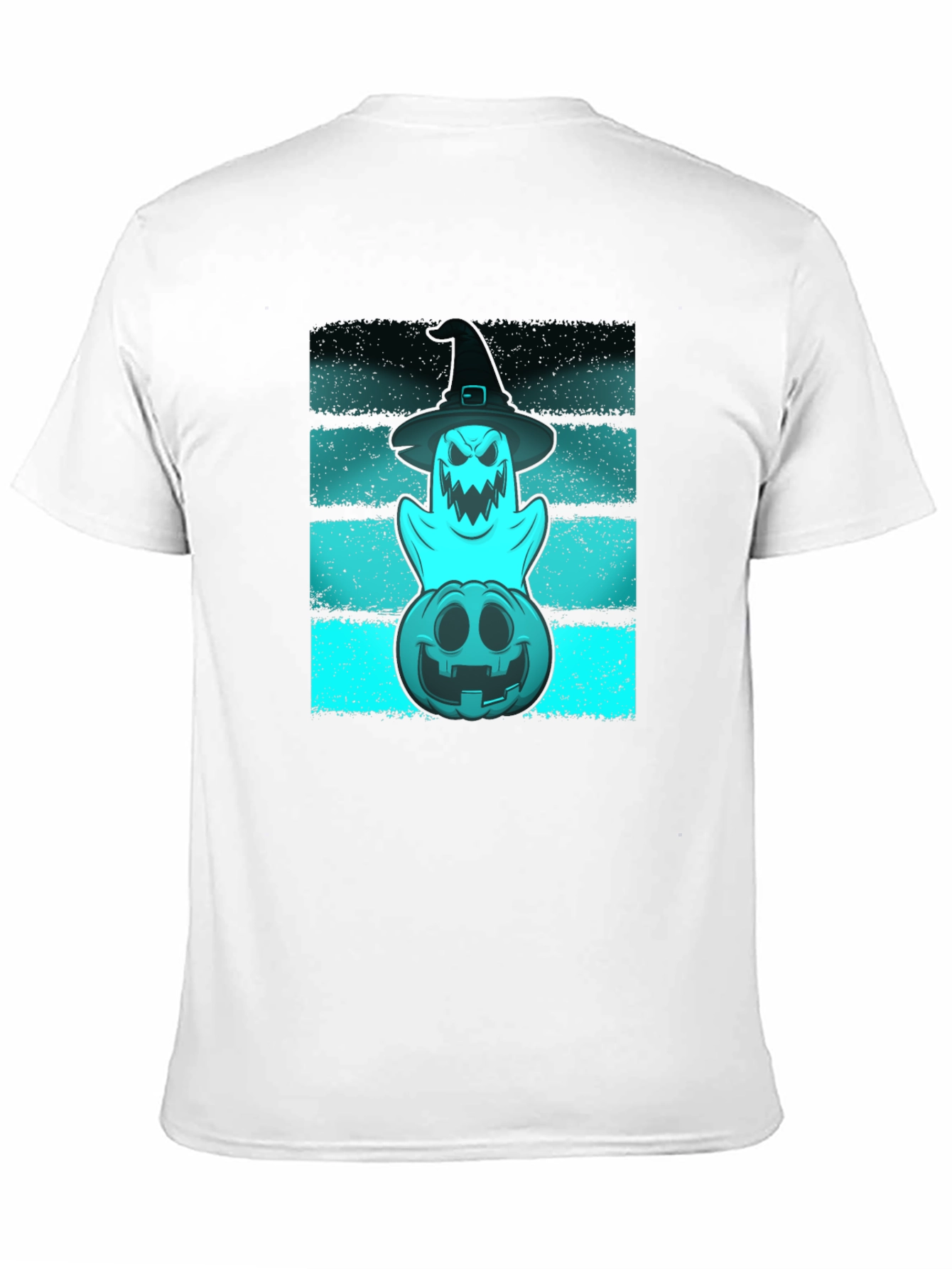 Halloween Ghost & Pumpkin Graphic Tee