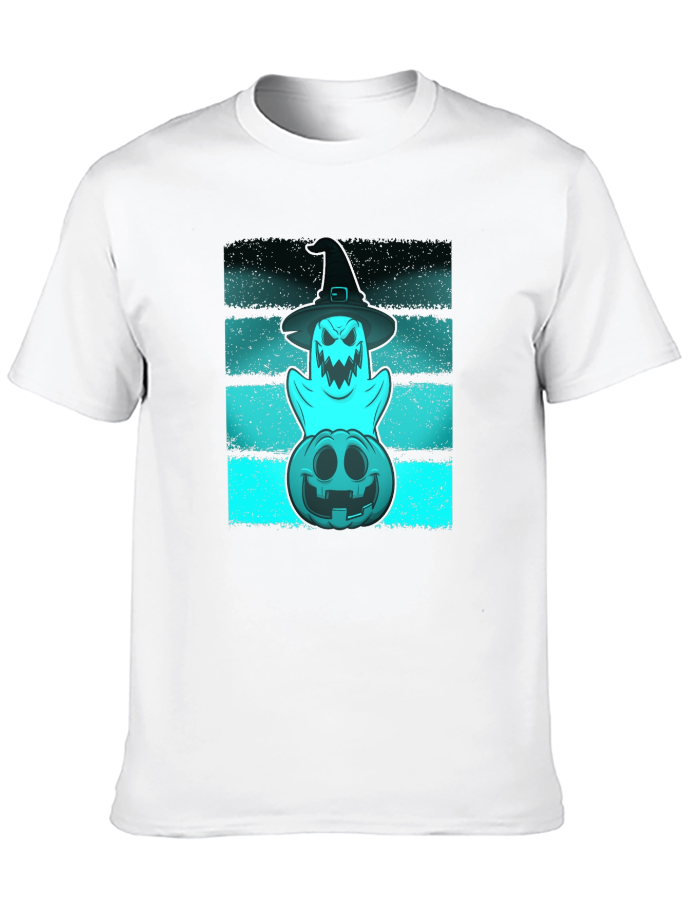 Halloween Ghost & Pumpkin Graphic Tee