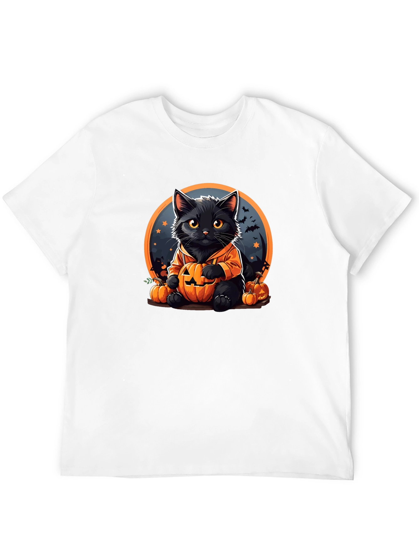 Halloween Cat Pumpkin T-Shirt