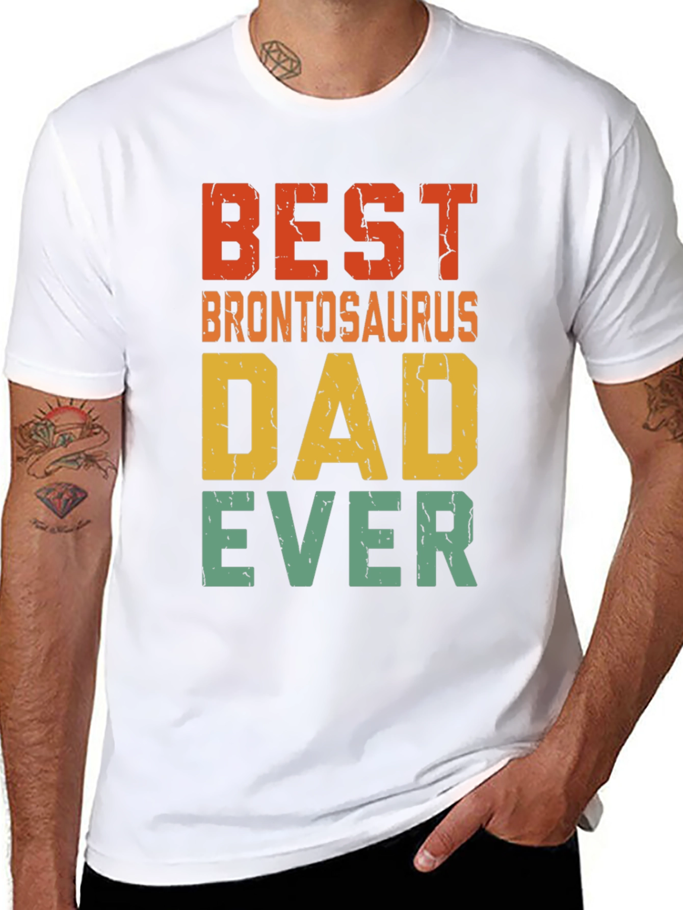Best Brontosaurus Dad Ever T-Shirt