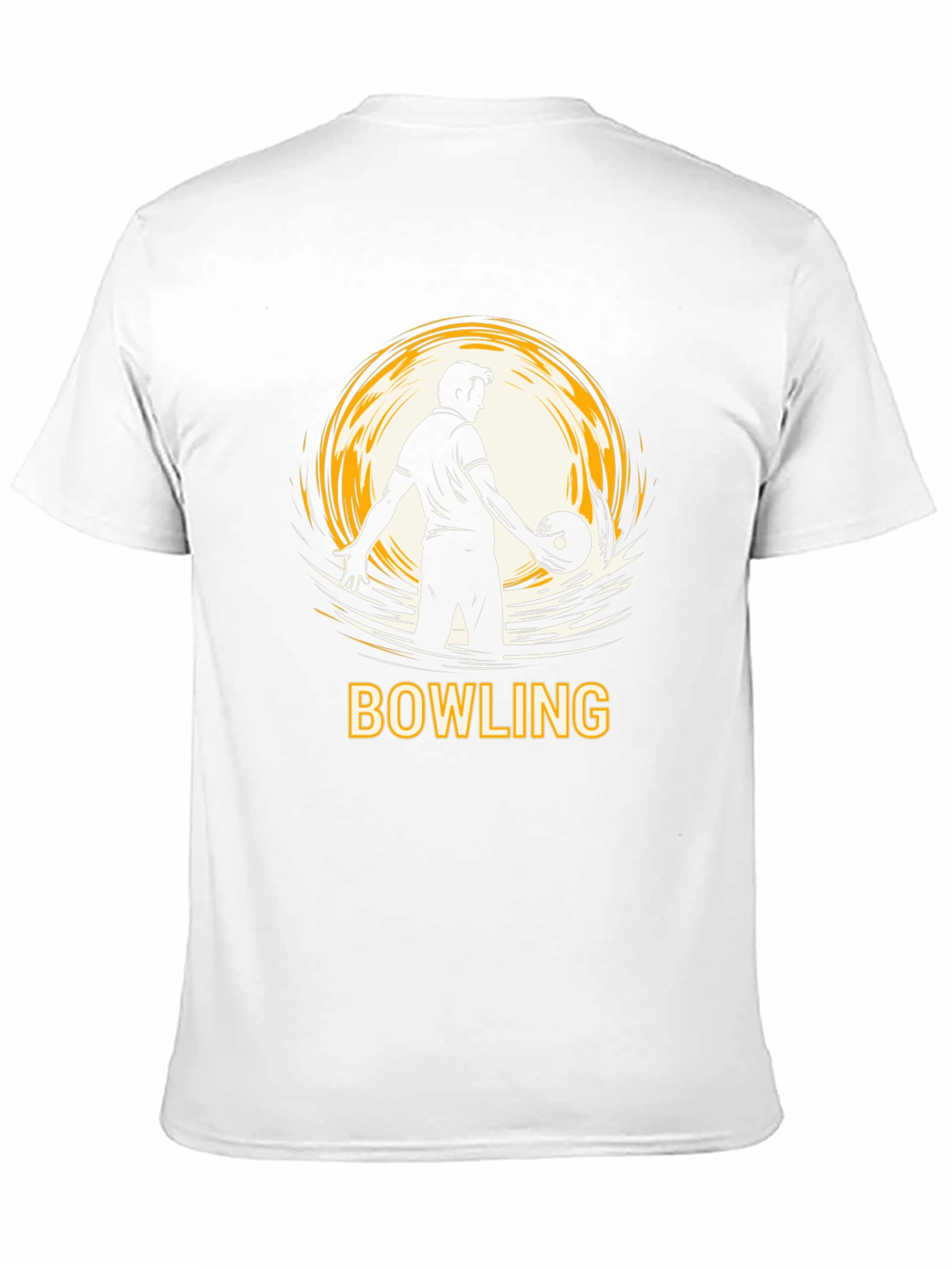 Bowling Strike T-Shirt - Black Graphic Tee