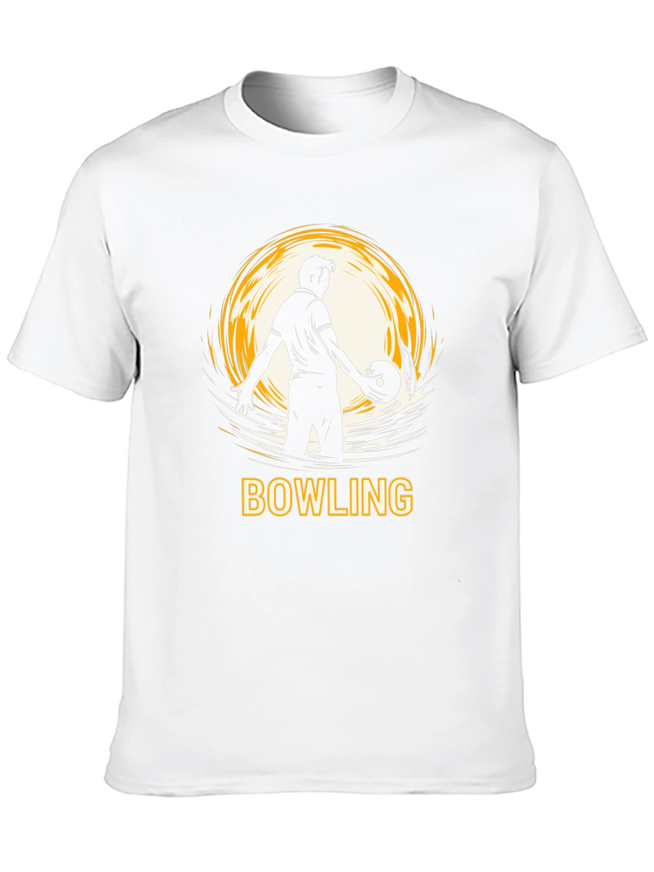 Bowling Strike T-Shirt - Black Graphic Tee