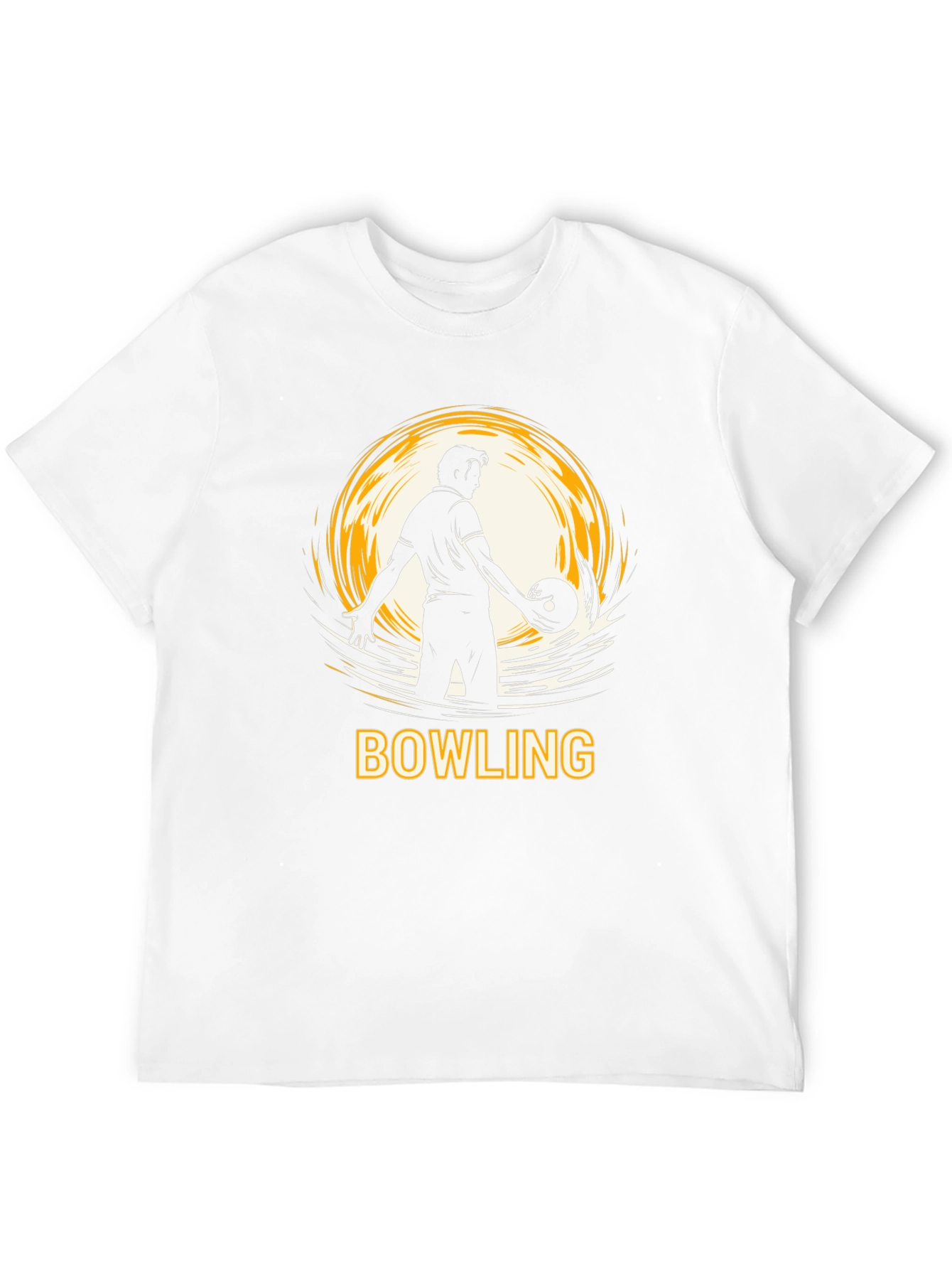 Bowling Strike T-Shirt - Black Graphic Tee