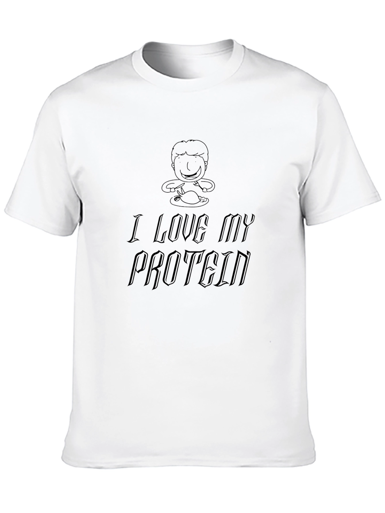 I Love My Protein T-Shirt - Black Graphic Tee