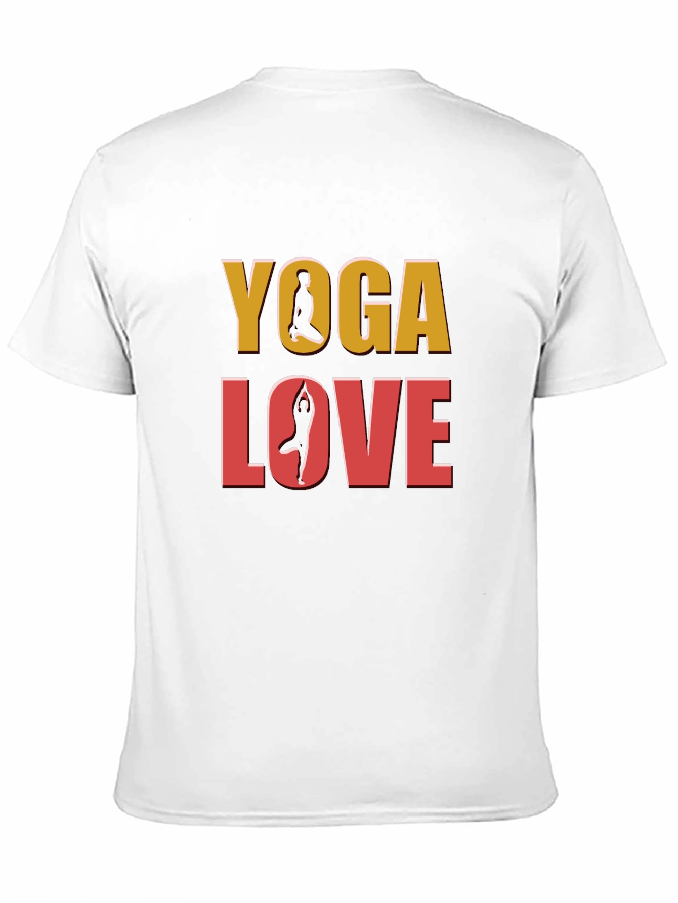 Yoga Love Graphic Tee - Black Cotton T-Shirt