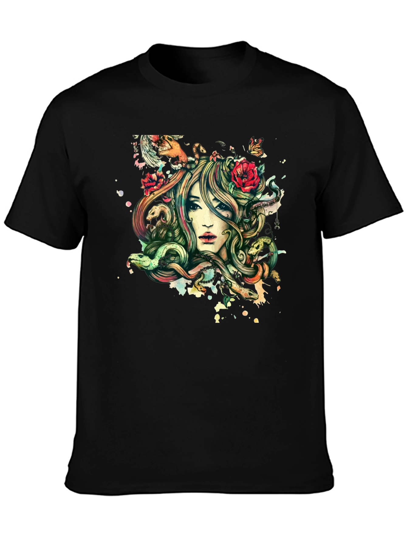 Medusa Graphic Black Tee