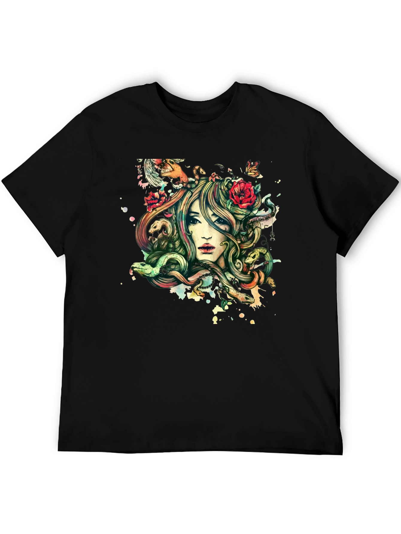 Medusa Graphic Black Tee