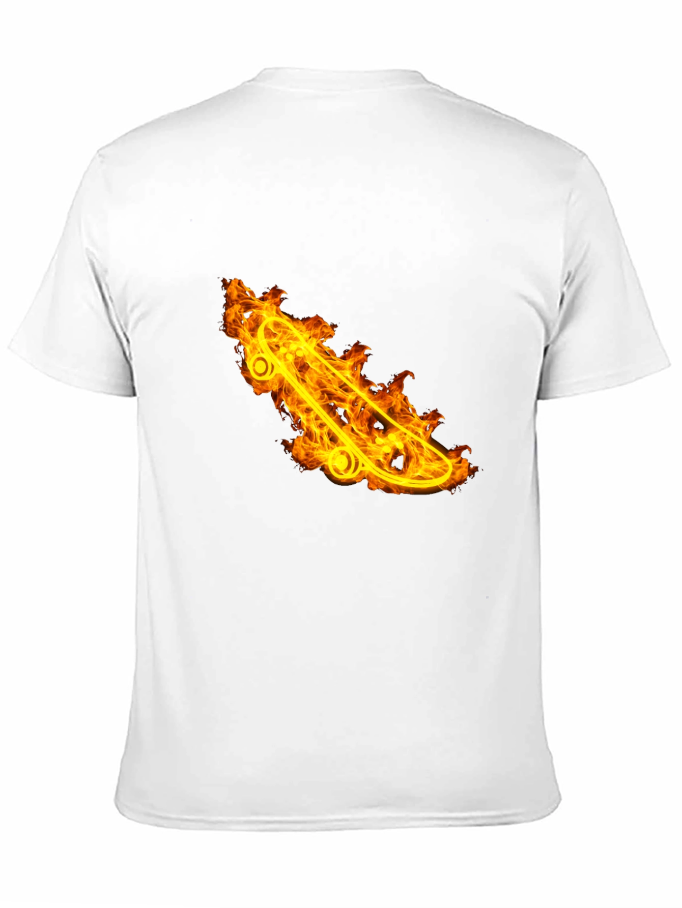 Fiery Skateboard Graphic Tee
