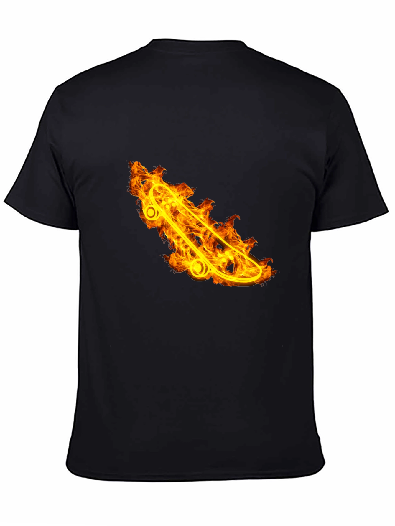 Fiery Skateboard Graphic Tee