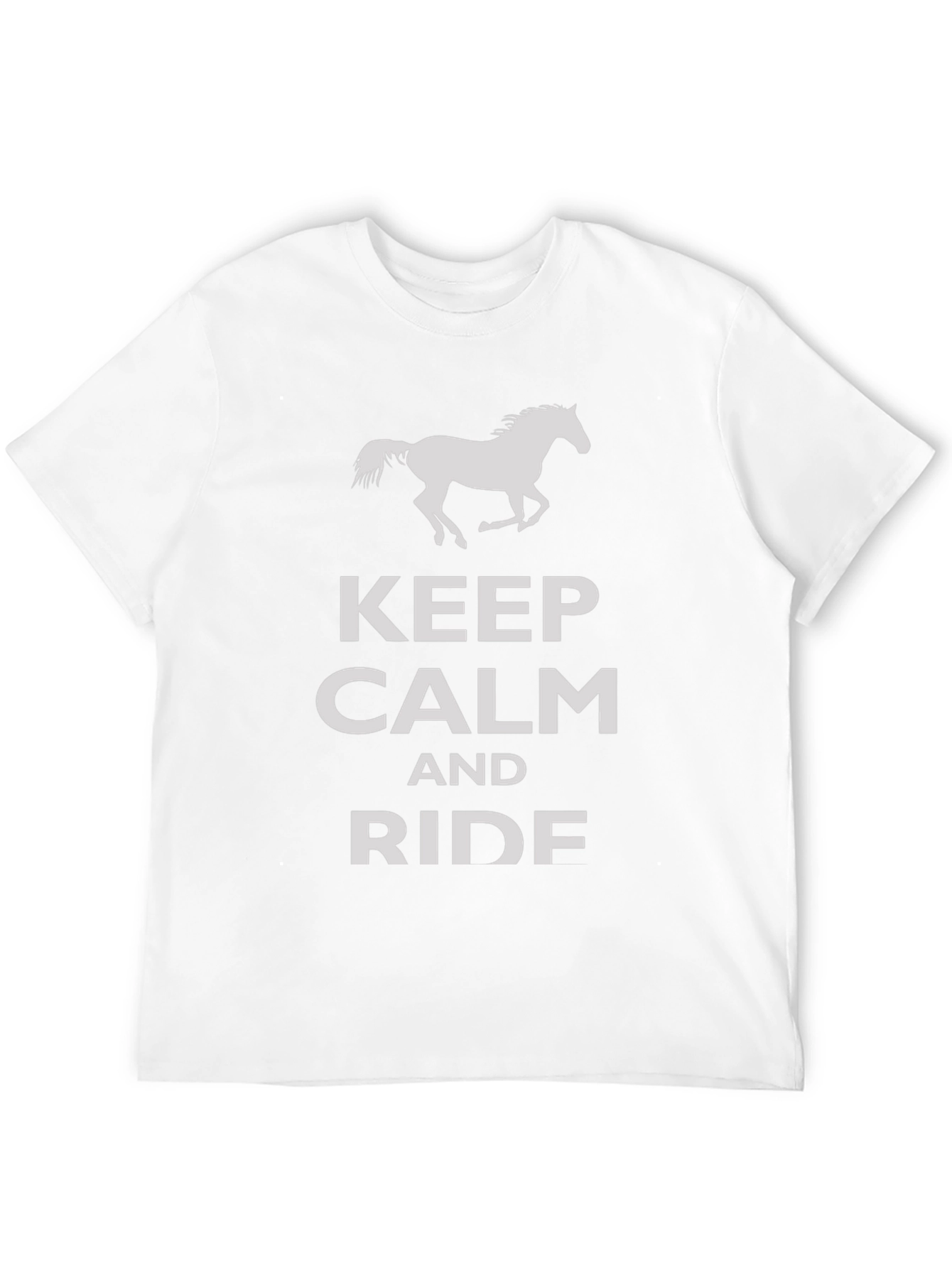 Keep Calm and Ride Black T-Shirt