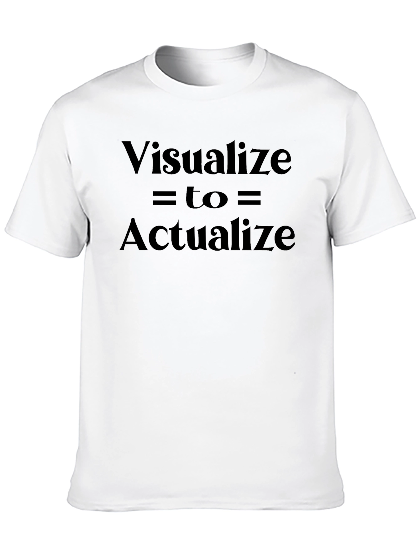 Visualize to Actualize Black T-Shirt