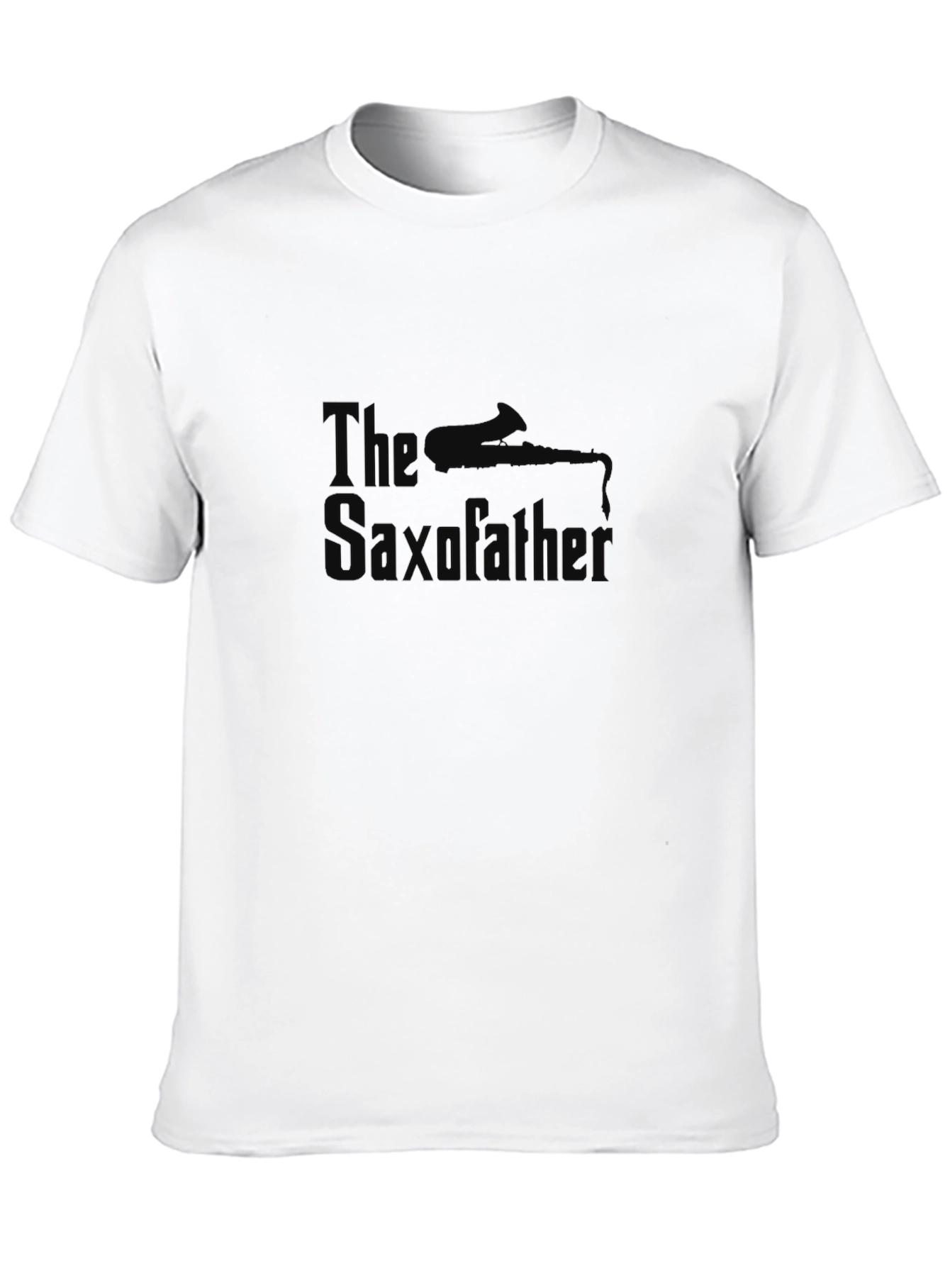 The Saxofather Black T-Shirt - Musical Humor