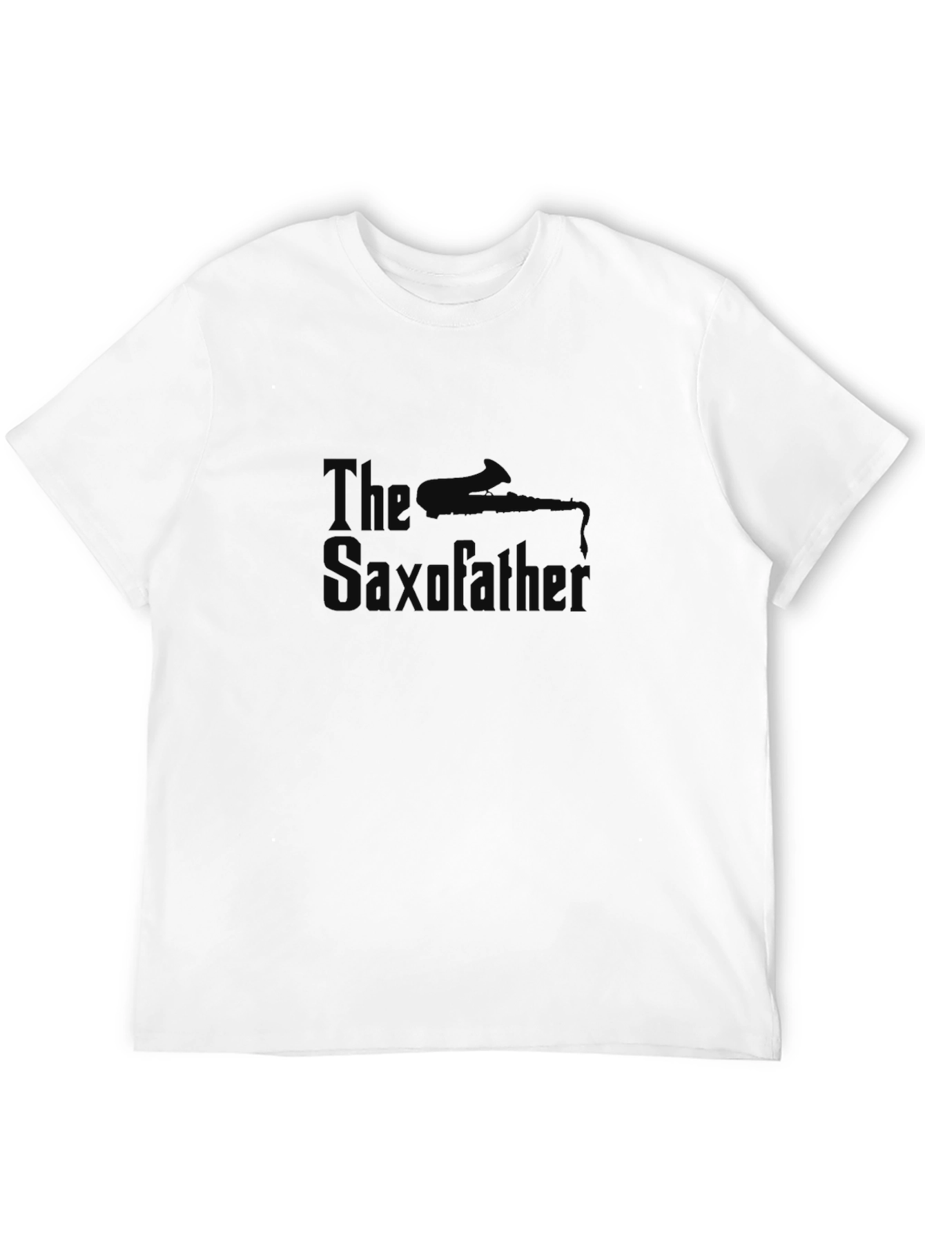 The Saxofather Black T-Shirt - Musical Humor