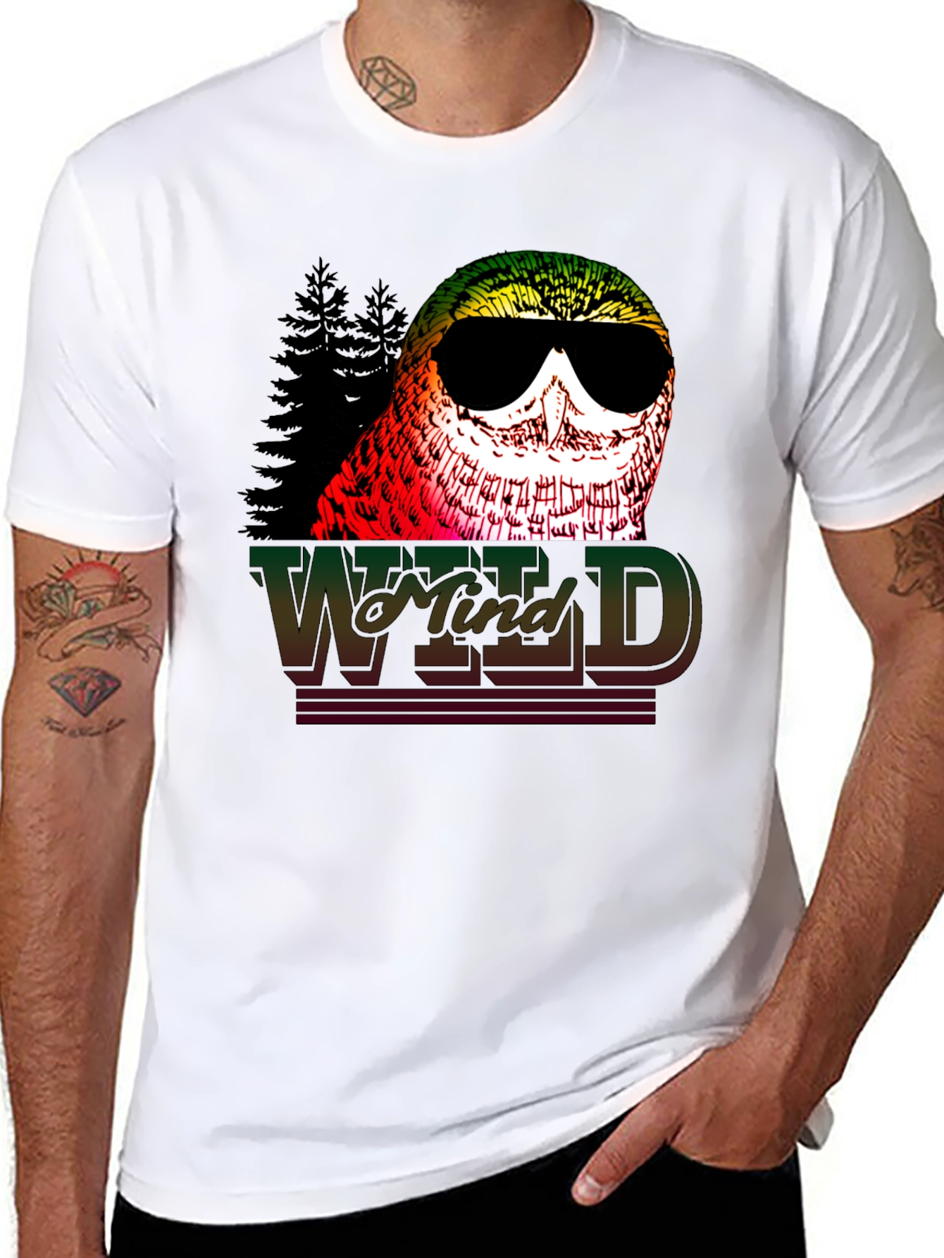 Wild Mind Owl Graphic Print T-Shirt