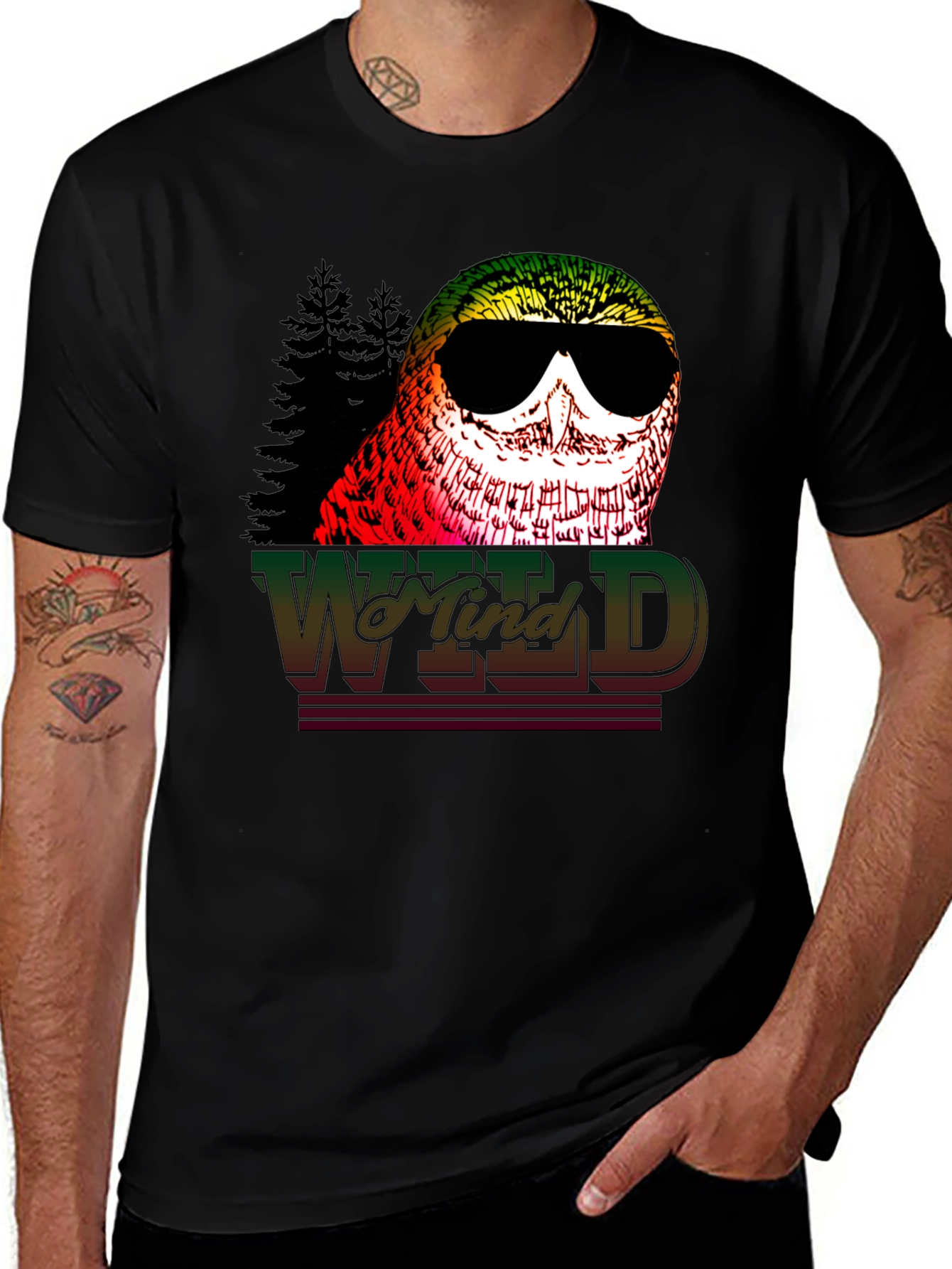 Wild Mind Owl Graphic Print T-Shirt