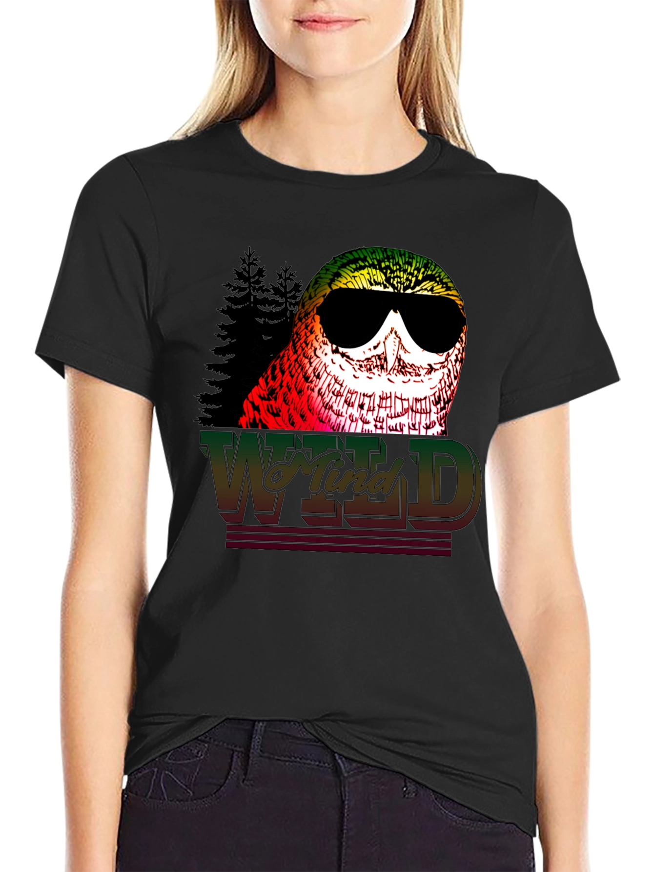 Wild Mind Owl Graphic Print T-Shirt