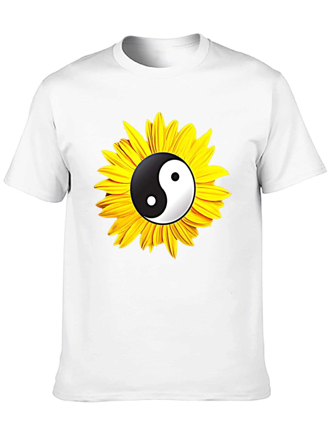 Yin Yang Sunflower Graphic Tee
