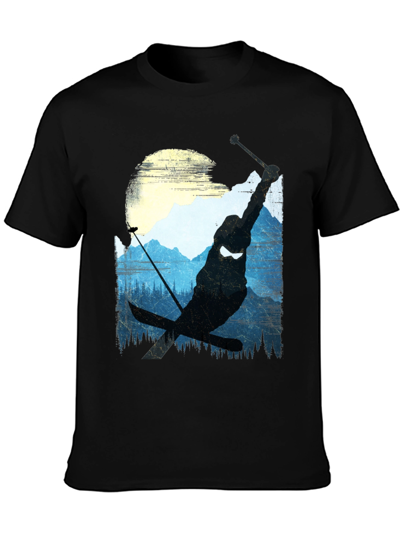 Ski Ninja Graphic Tee - Mountain Silhouette