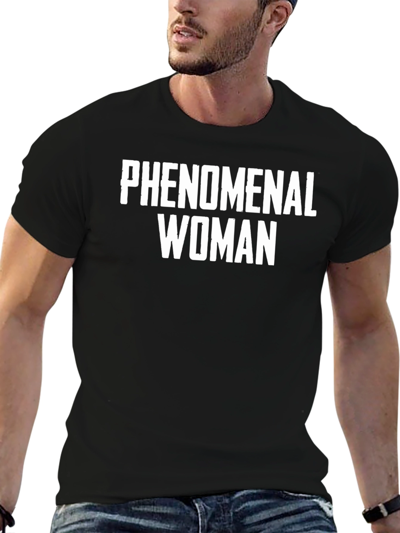 Phenomenal Woman Black Graphic Tee