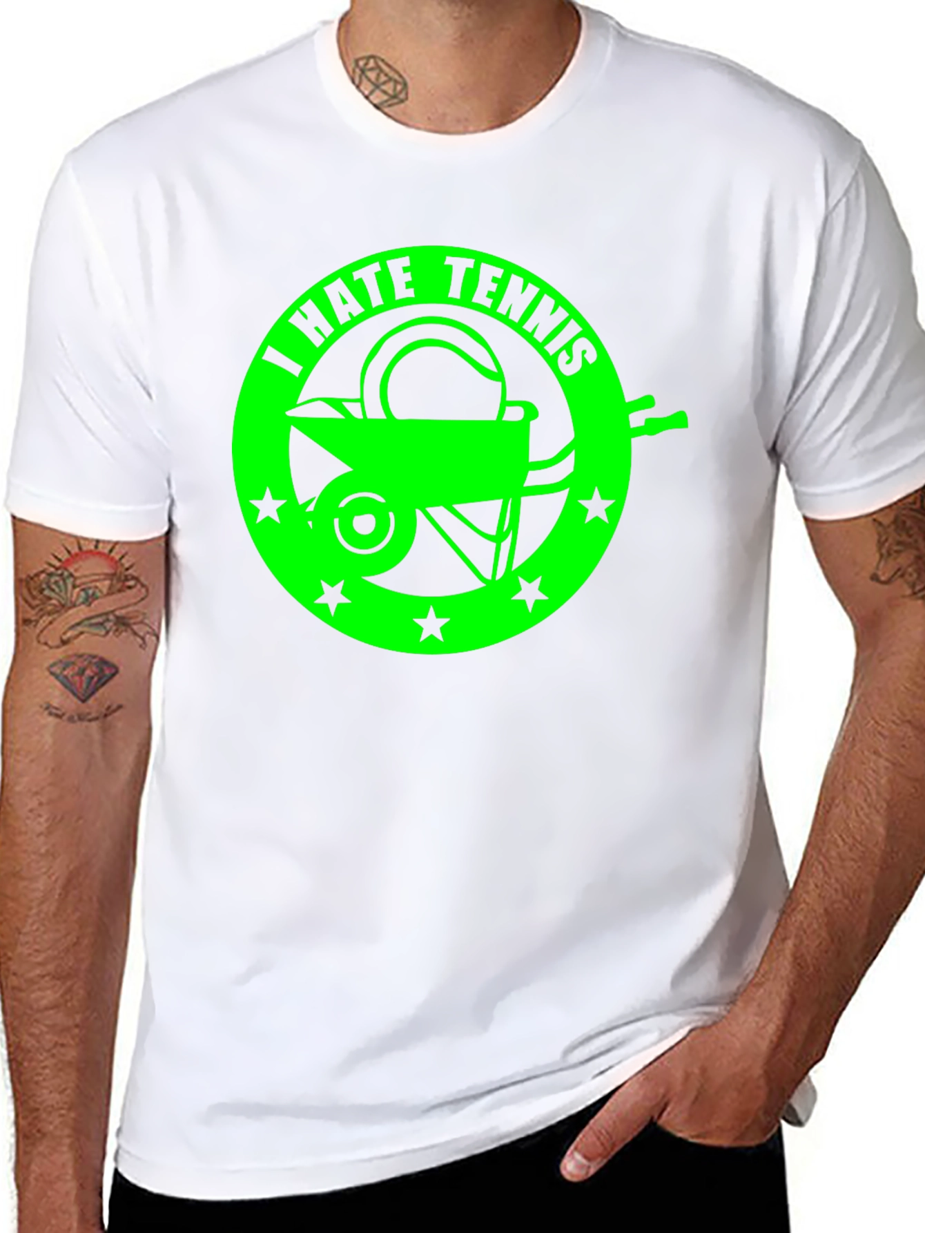 I Hate Tennis T-Shirt - Funny Graphic Tee