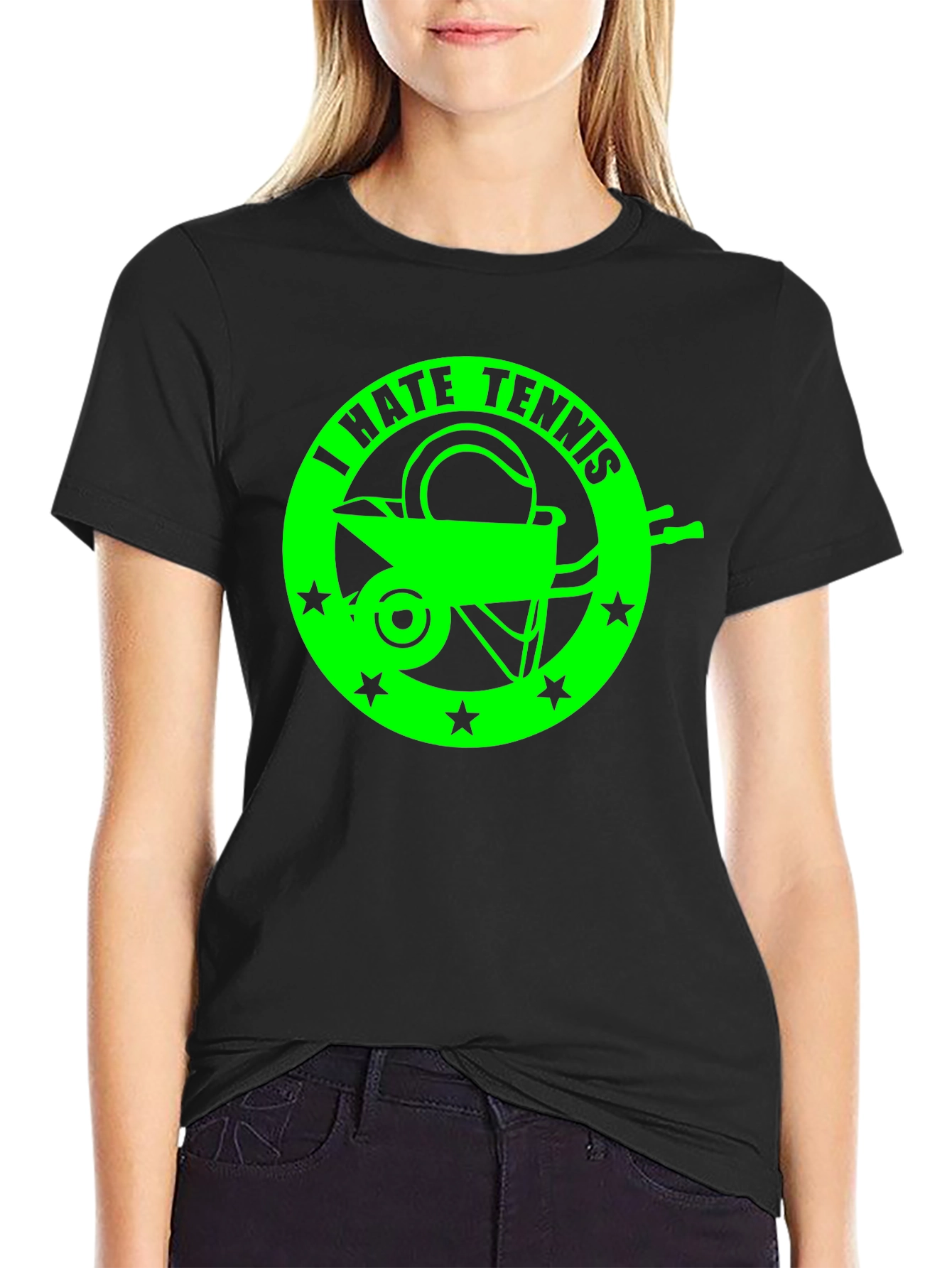 I Hate Tennis T-Shirt - Funny Graphic Tee