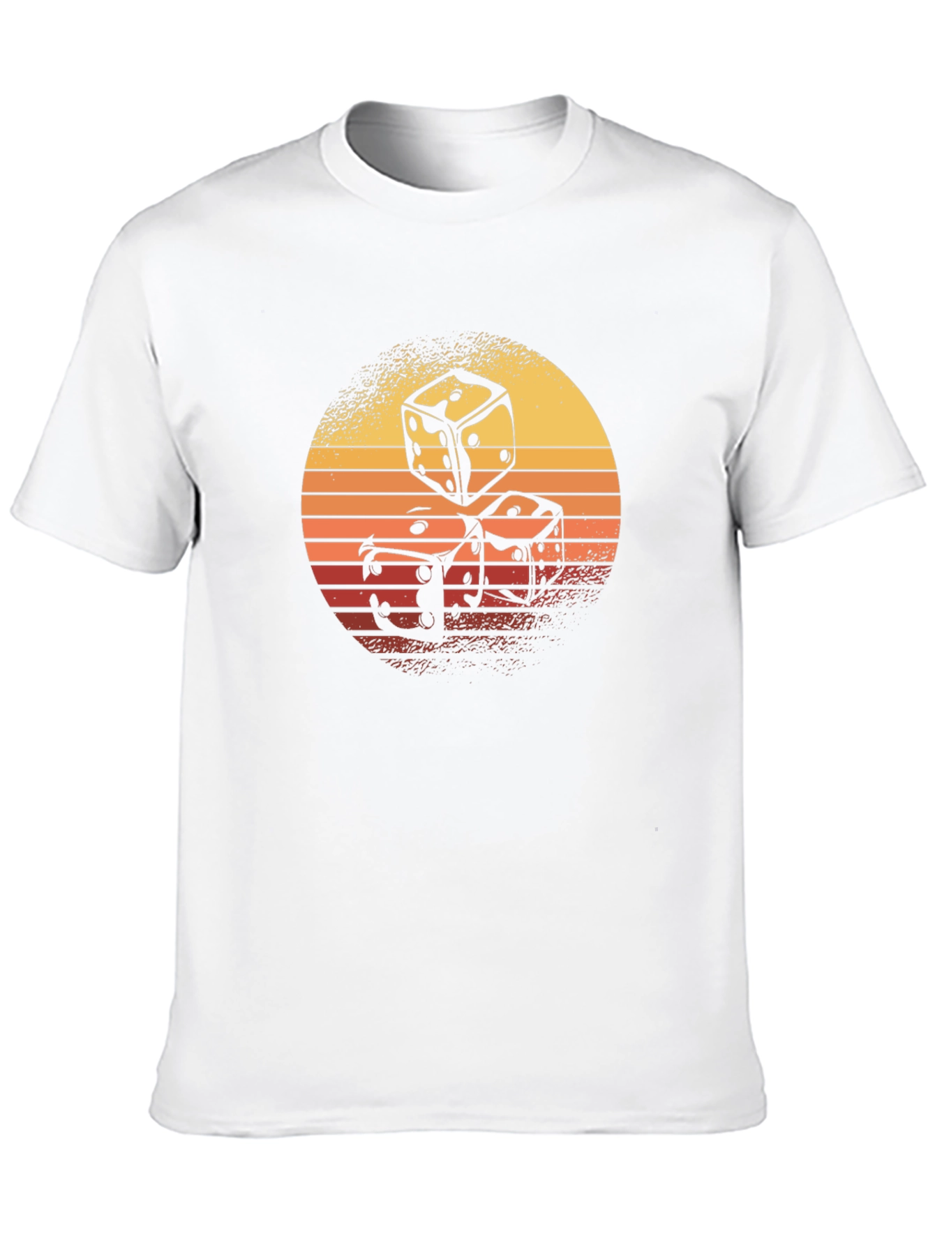 Retro Dice Graphic T-Shirt - Cool Casino Style!