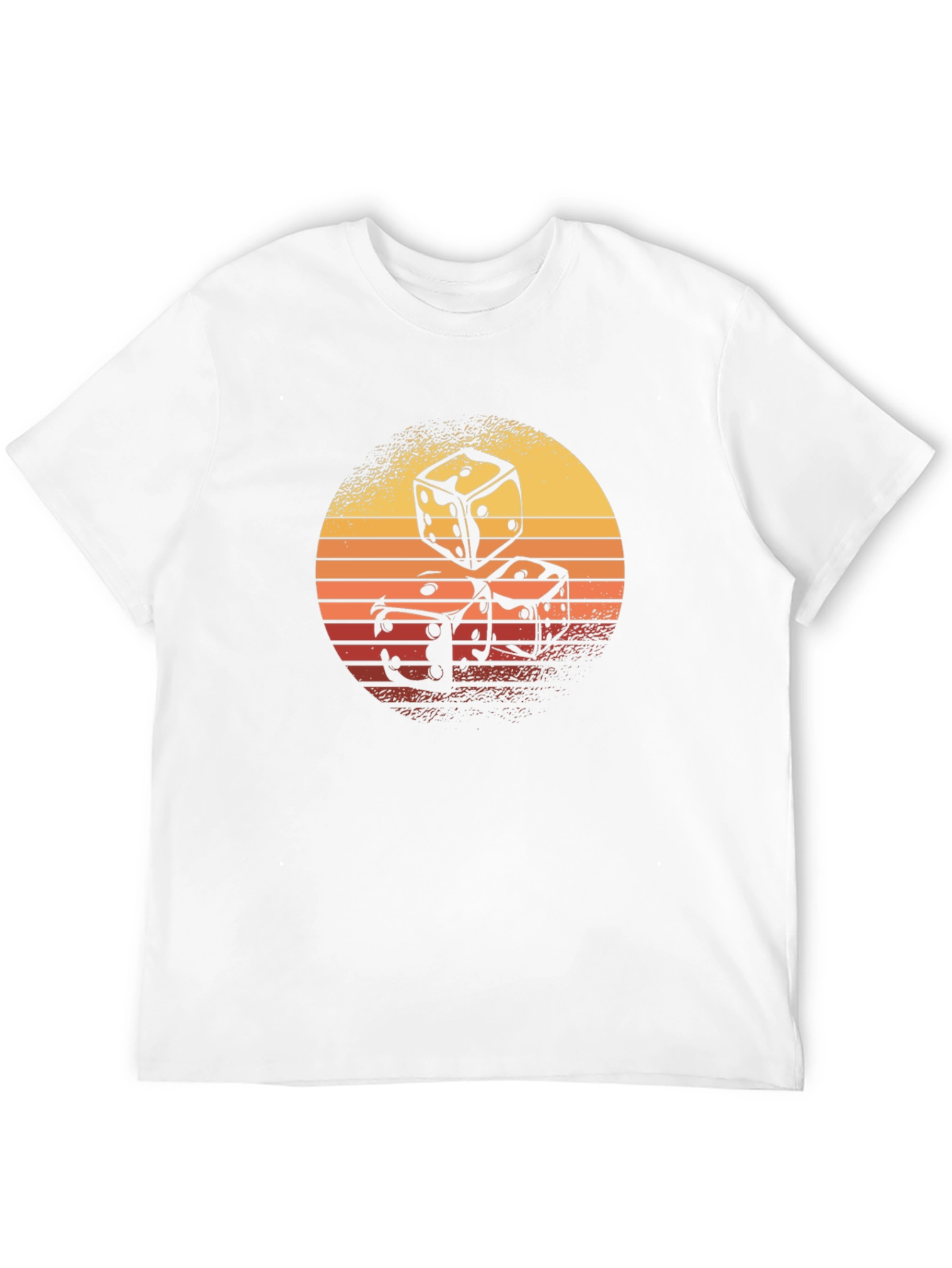 Retro Dice Graphic T-Shirt - Cool Casino Style!