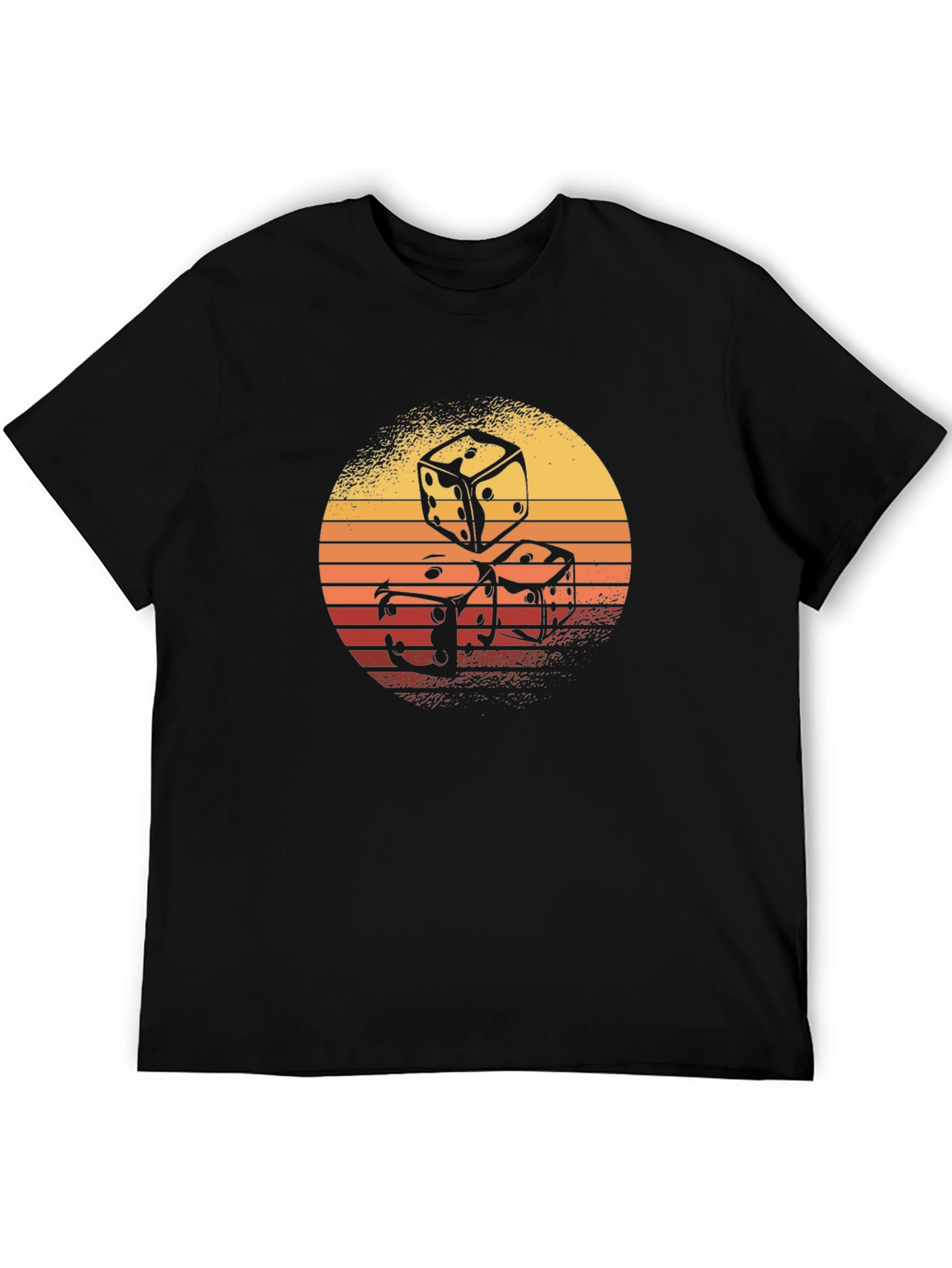 Retro Dice Graphic T-Shirt - Cool Casino Style!