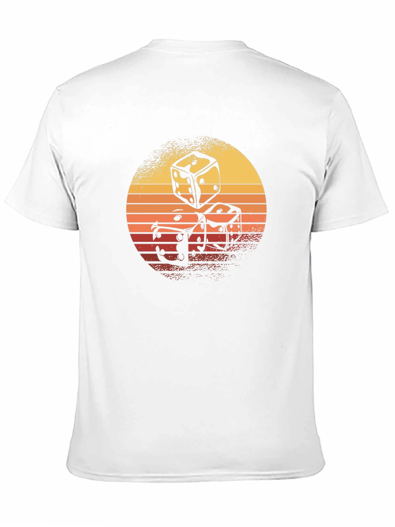Retro Dice Graphic T-Shirt - Cool Casino Style!