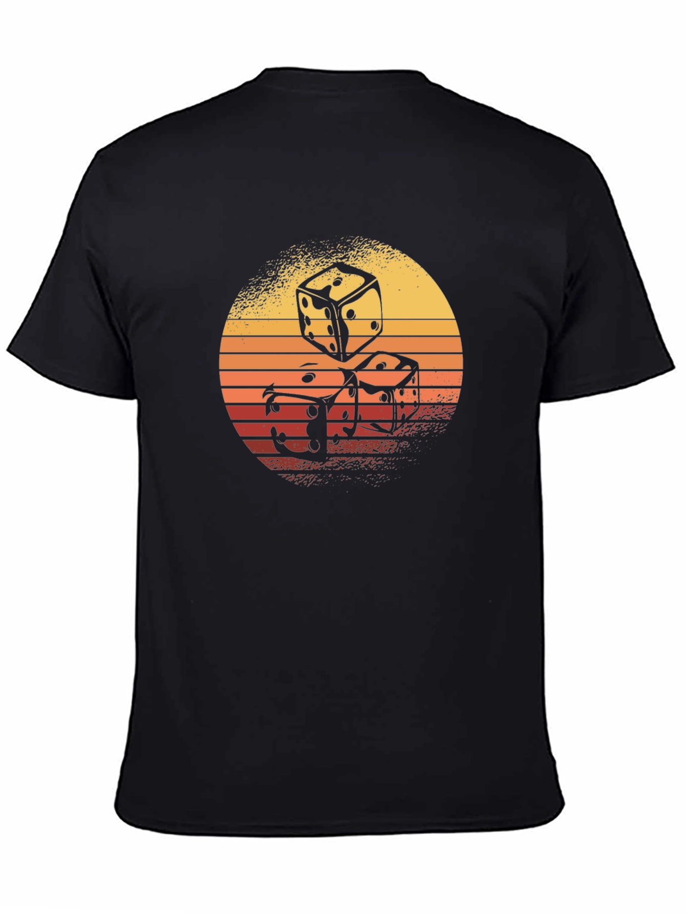 Retro Dice Graphic T-Shirt - Cool Casino Style!