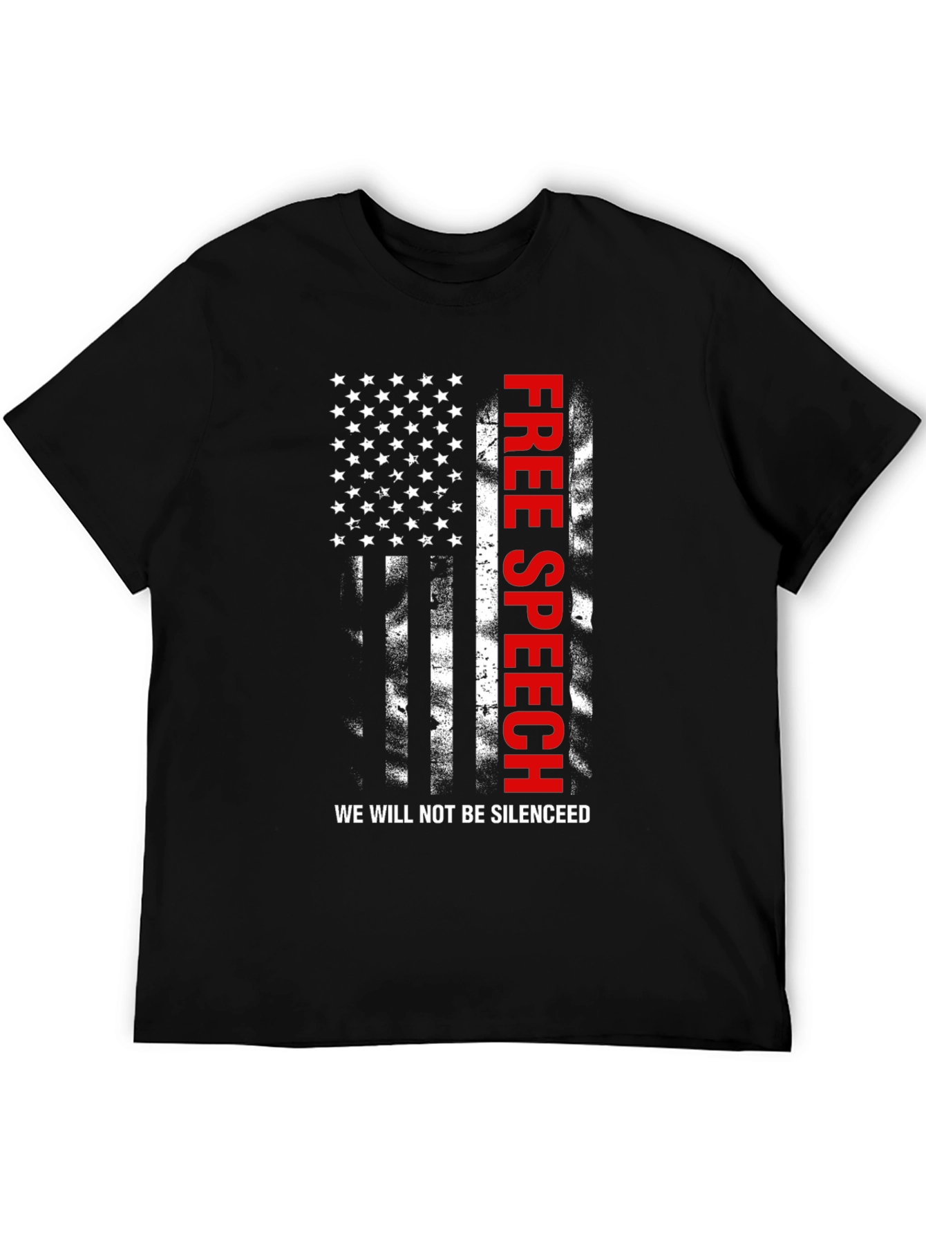 Free Speech American Flag Patriotic T-Shirt
