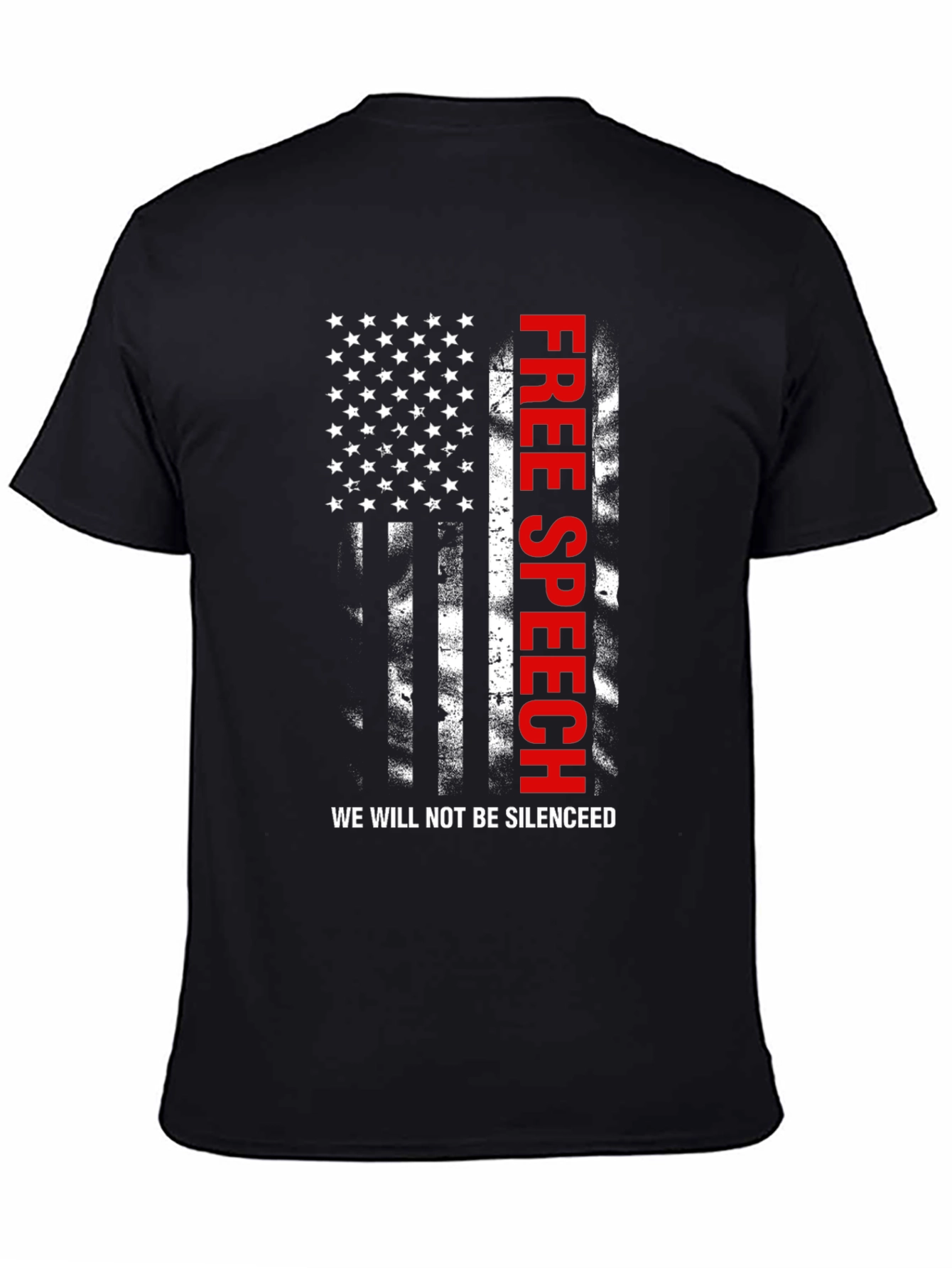 Free Speech American Flag Patriotic T-Shirt
