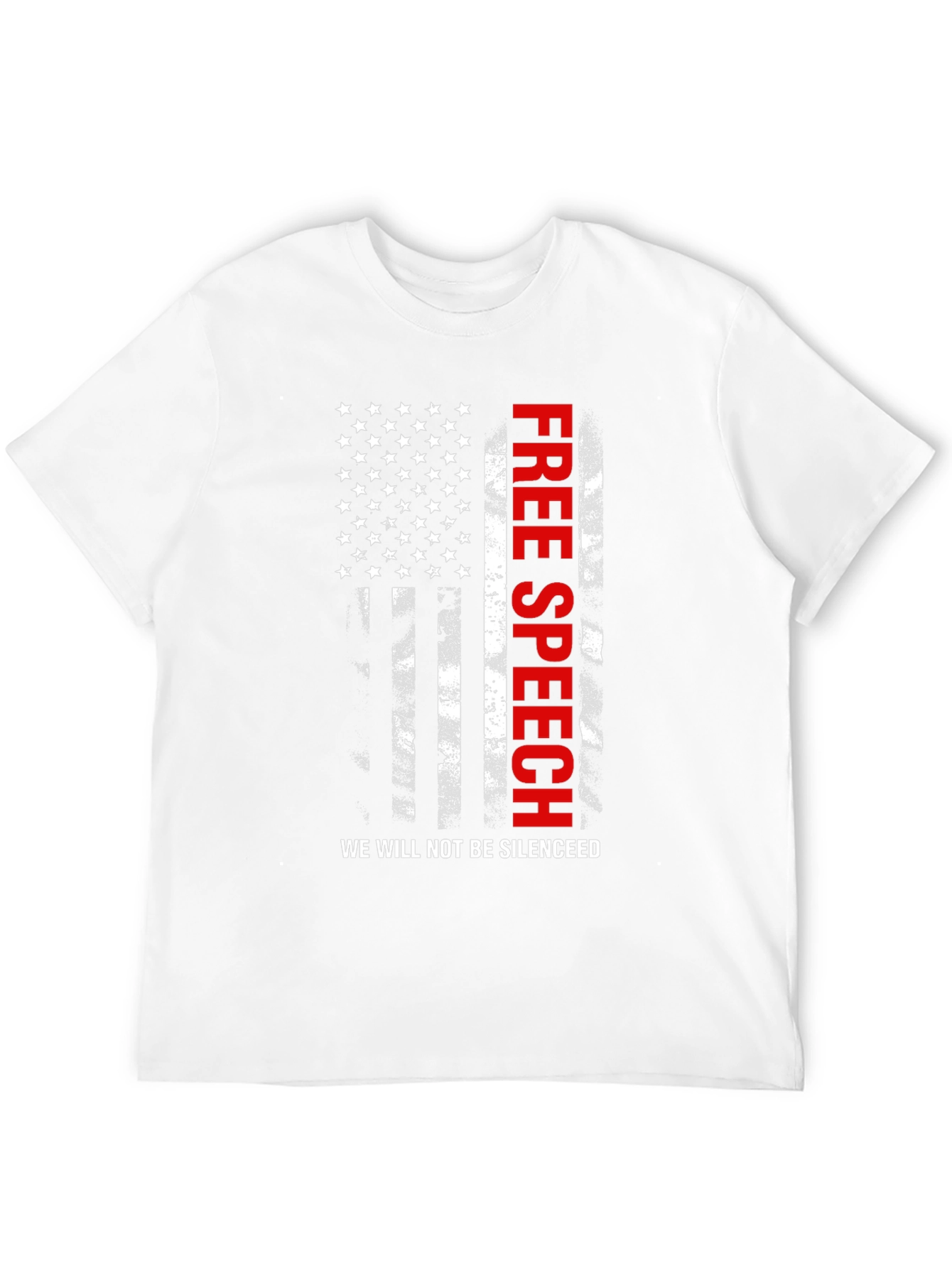Free Speech American Flag Patriotic T-Shirt