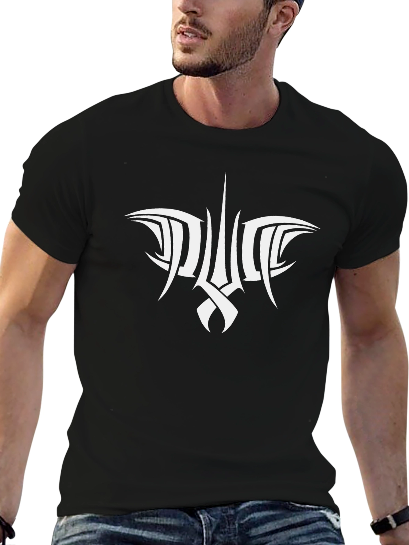 Tribal Graphic Black Tee