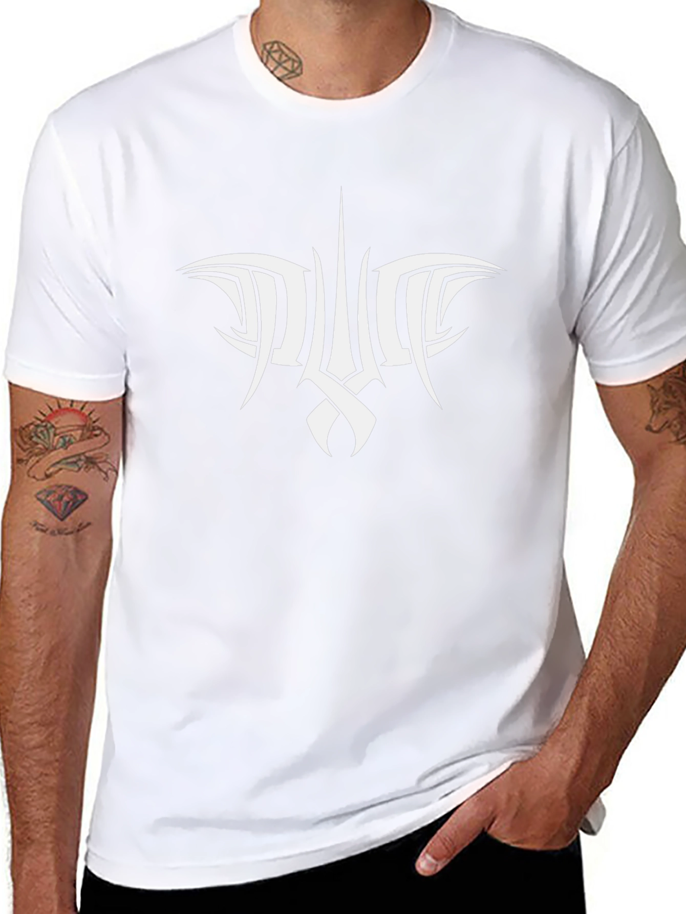 Tribal Graphic Black Tee