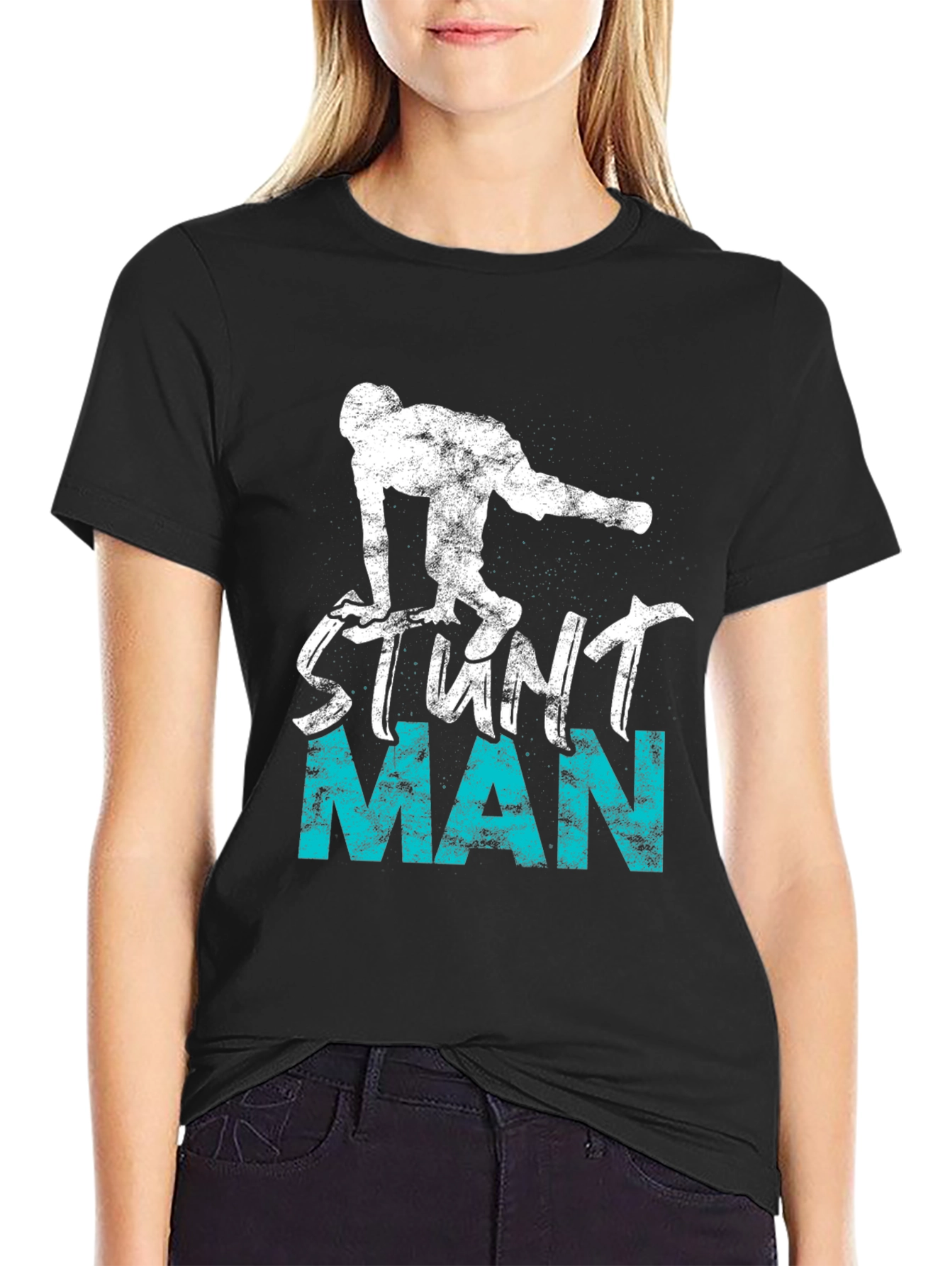 Stunt Man Graphic Tee - Cool Design T-Shirt