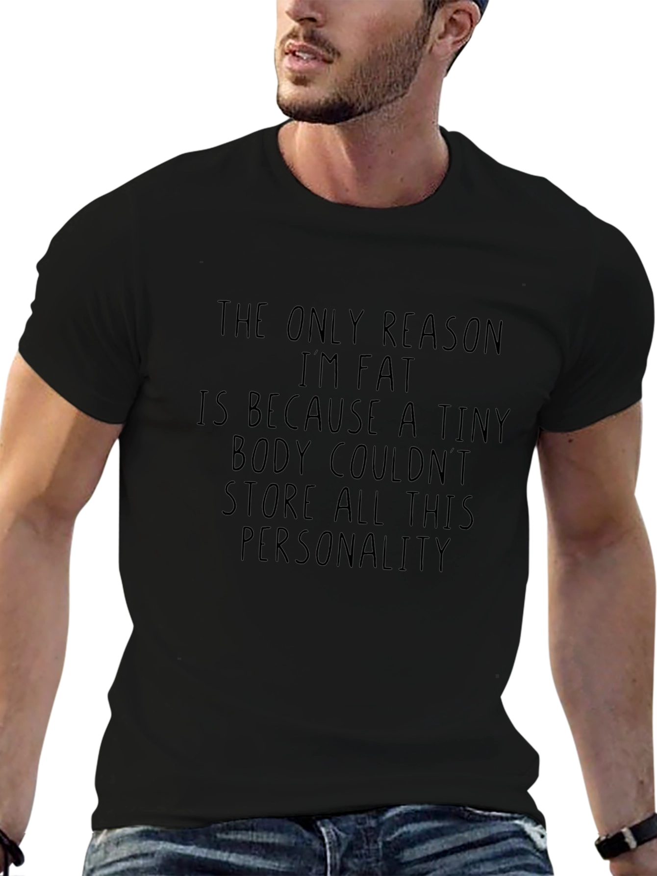 Funny Personality Black T-Shirt