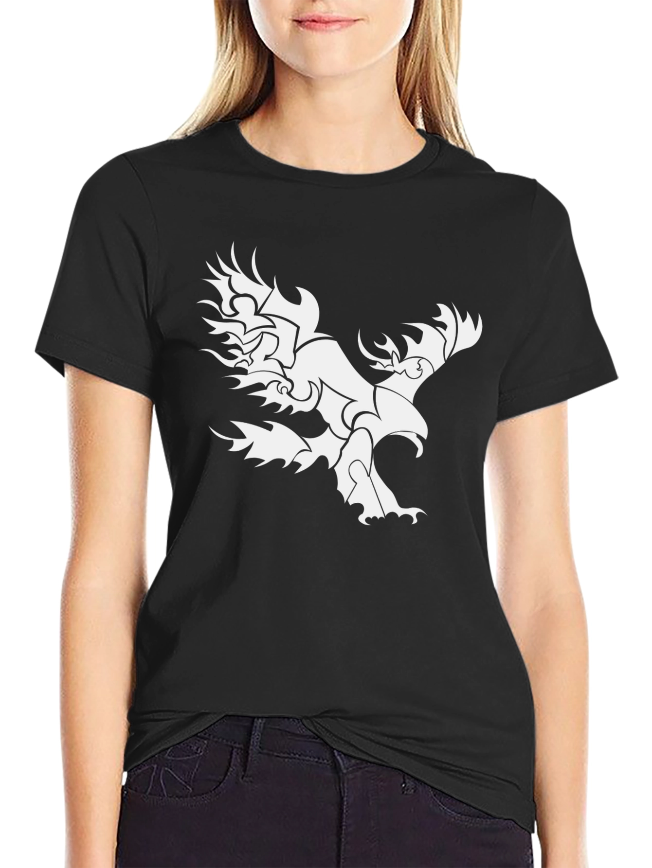 Black Eagle Graphic Tee - Unique Design