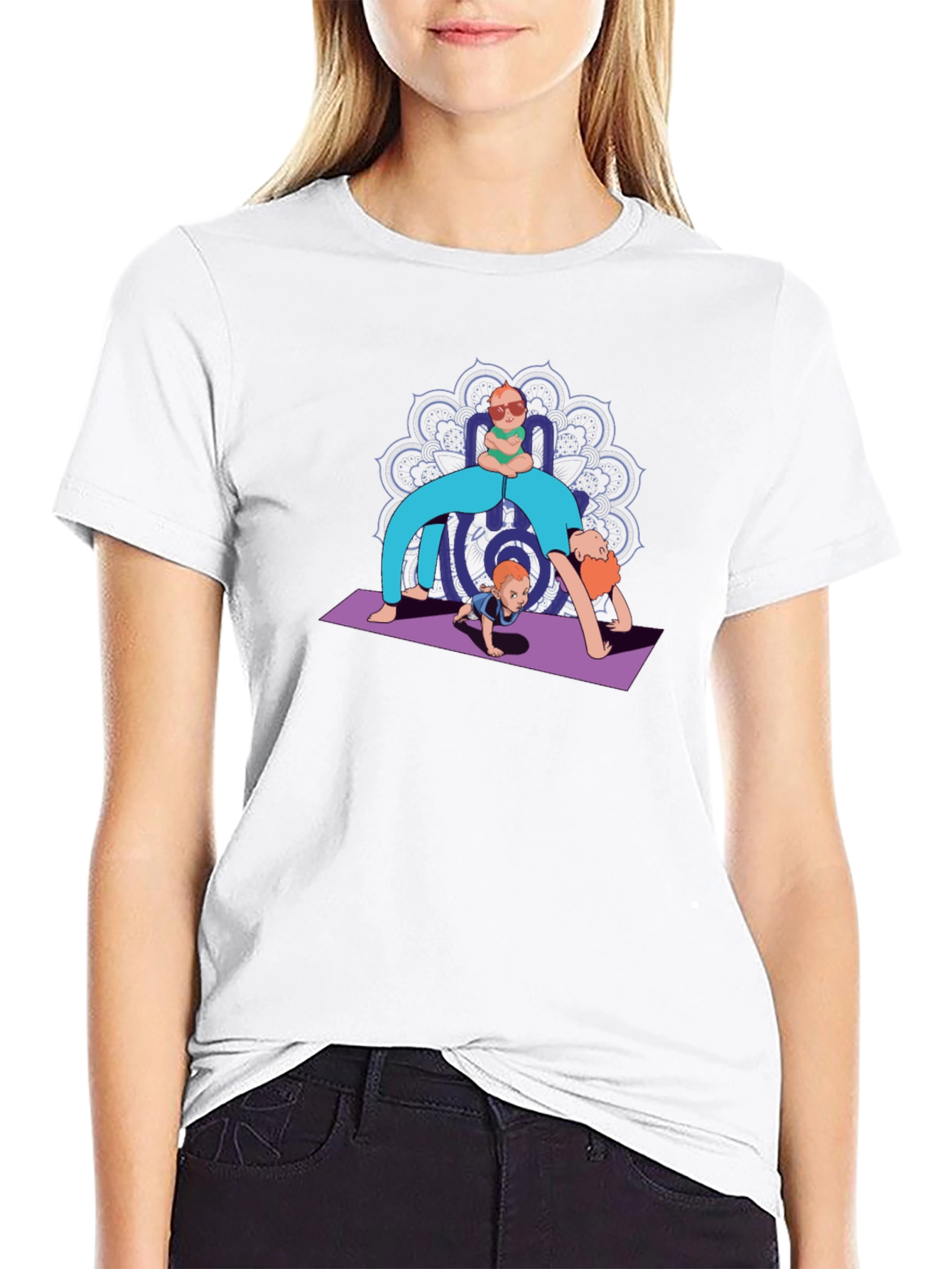 Yoga Family Graphic Tee - Unique Design
