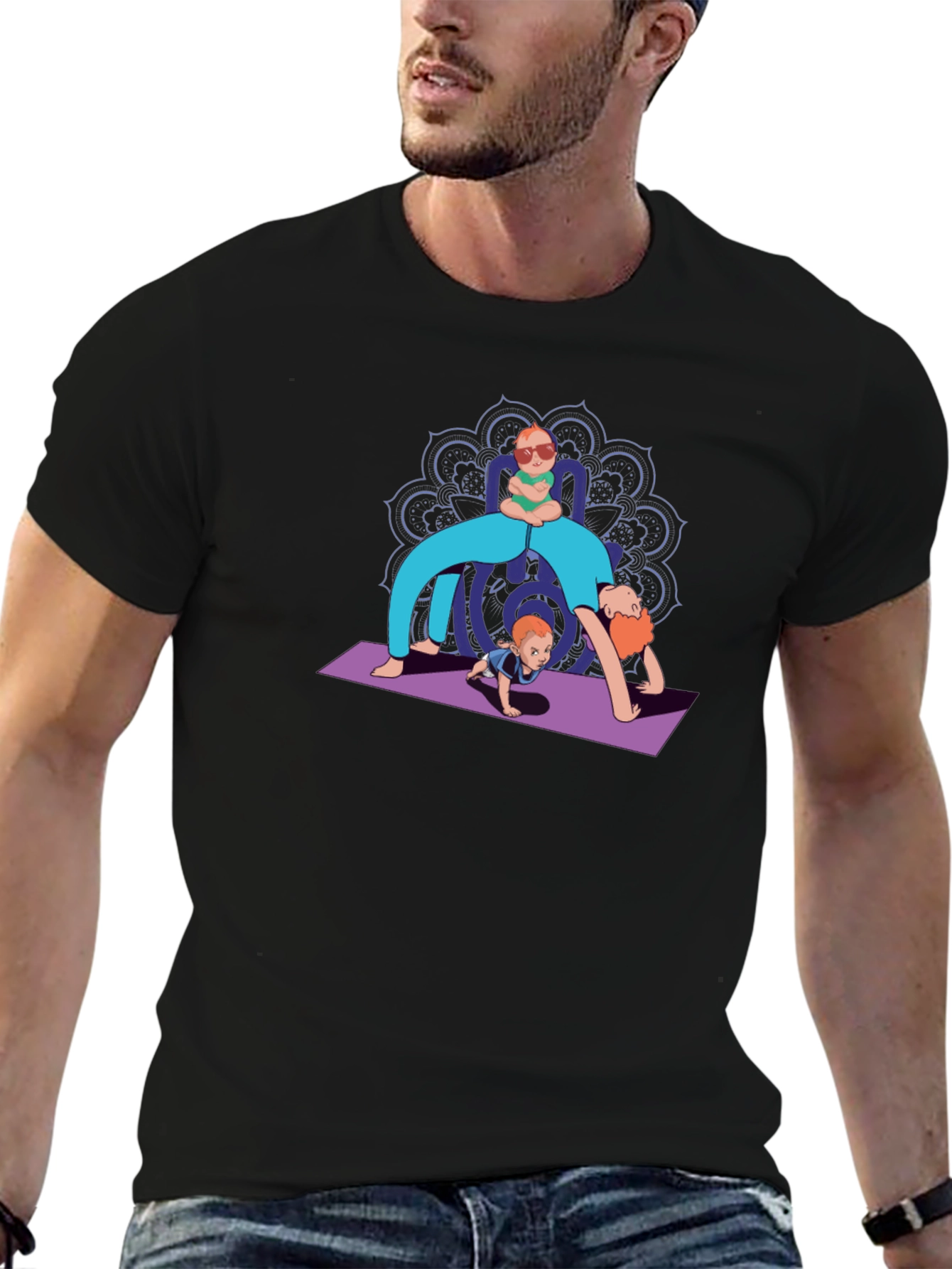 Yoga Family Graphic Tee - Unique Design
