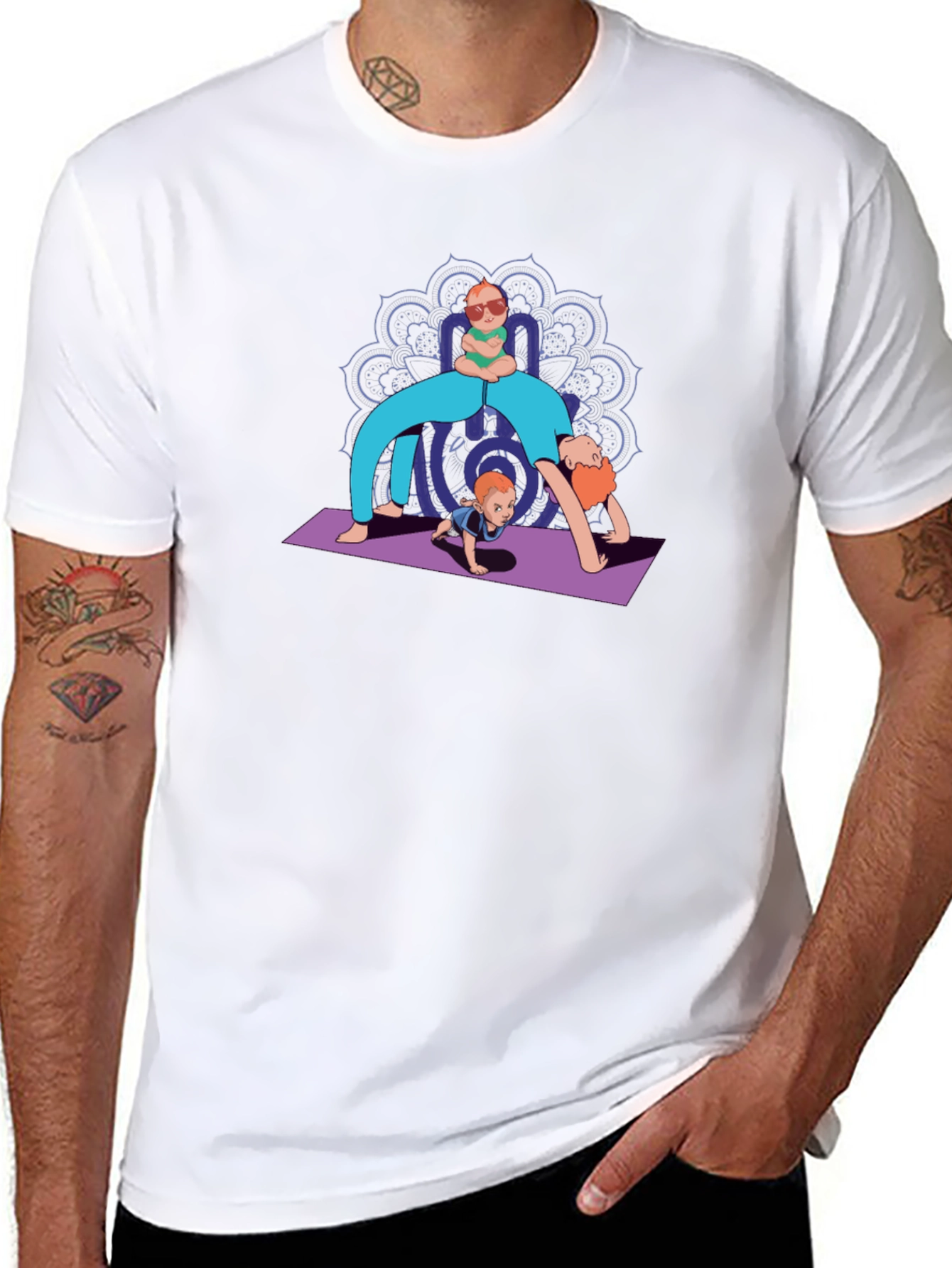Yoga Family Graphic Tee - Unique Design