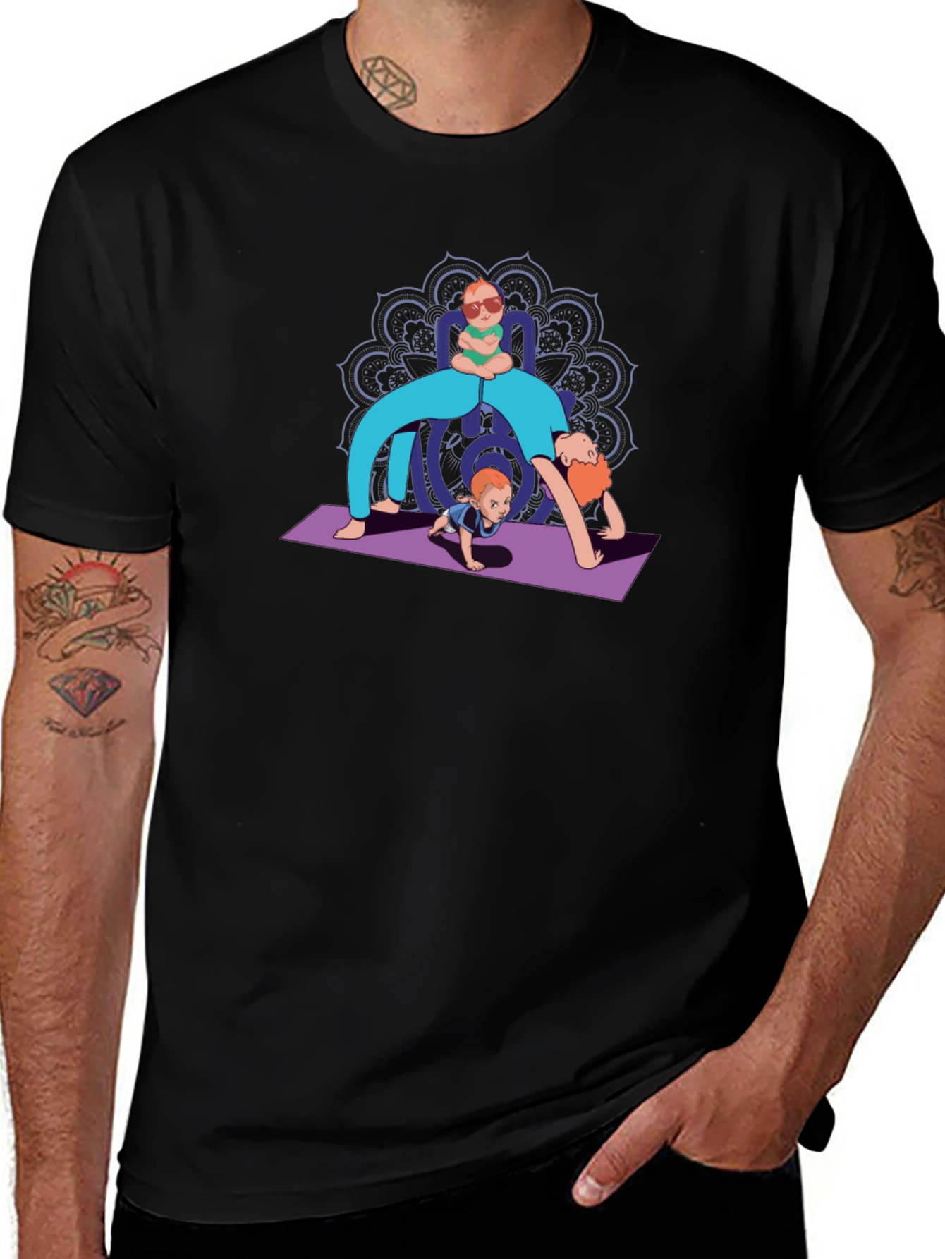 Yoga Family Graphic Tee - Unique Design